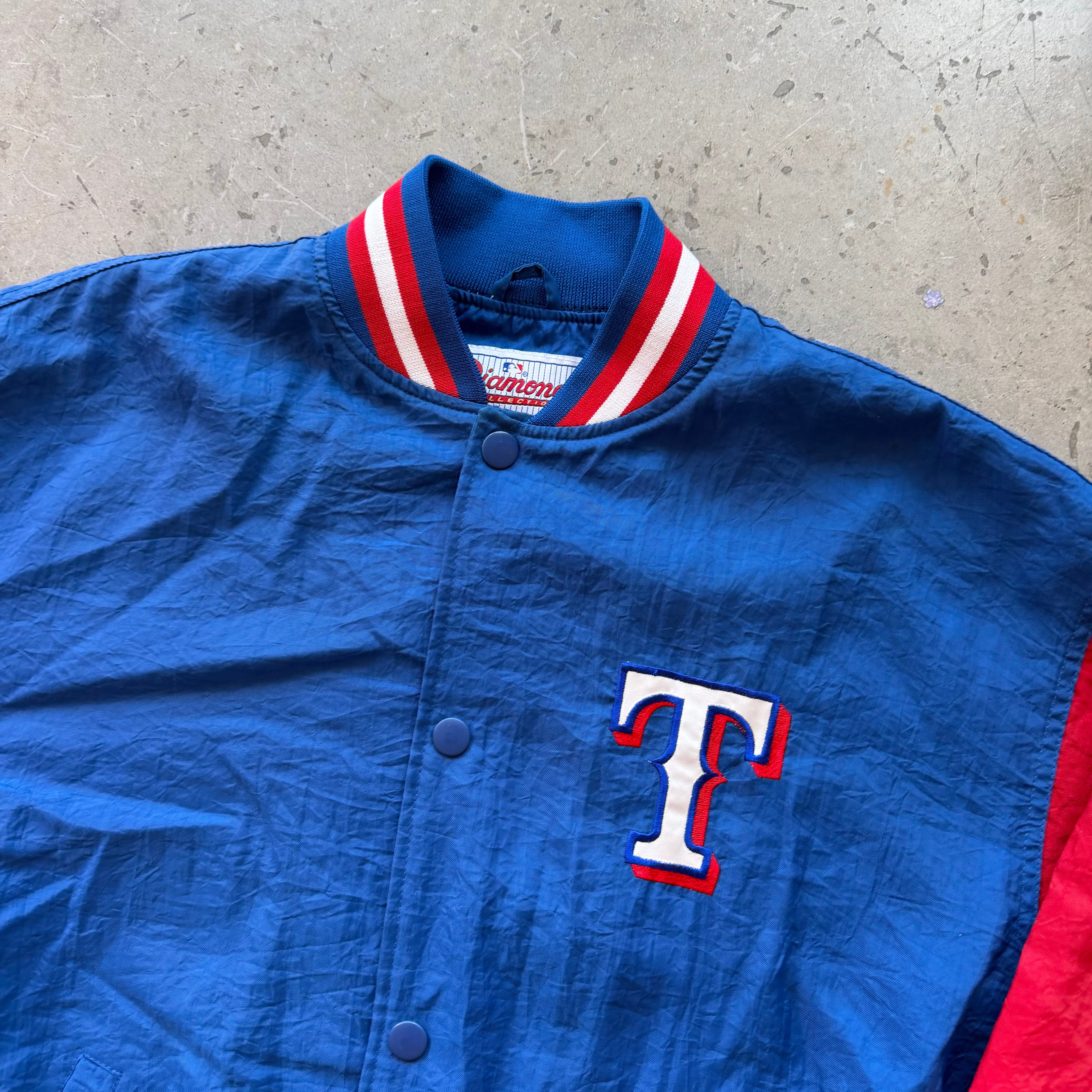 L 90s Texas Rangers Bomber Jacket