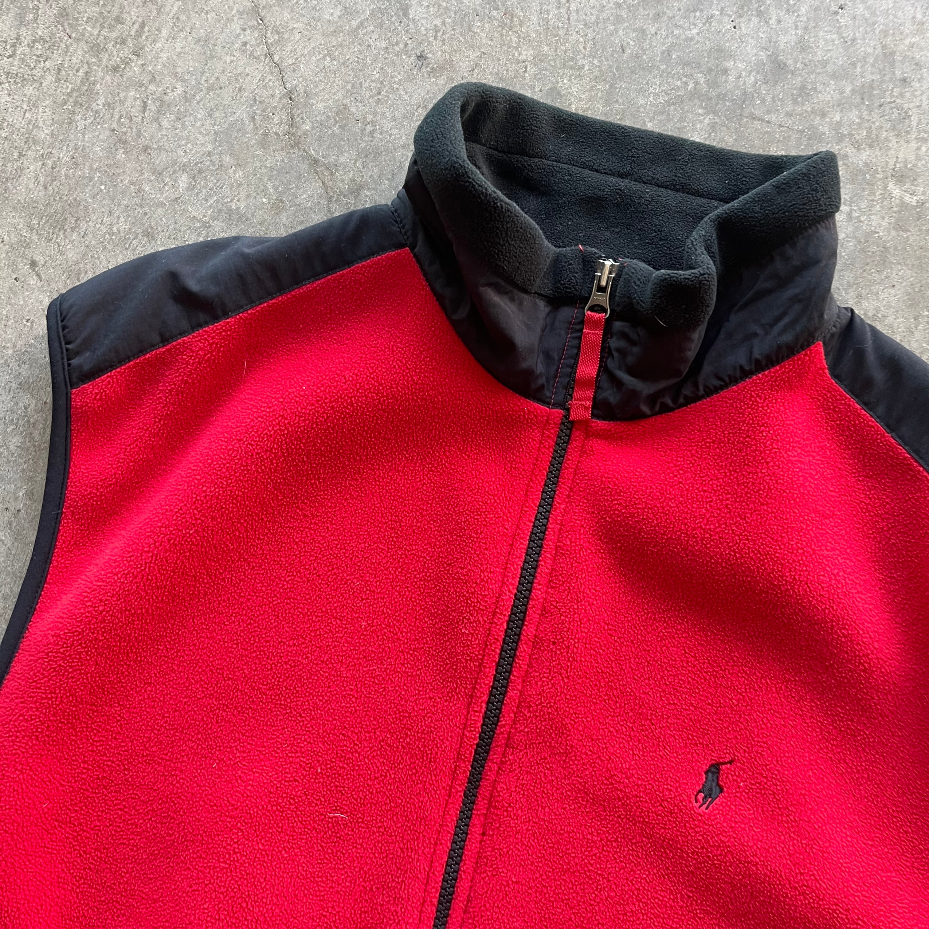 XL 00s Fleece Polo Vest