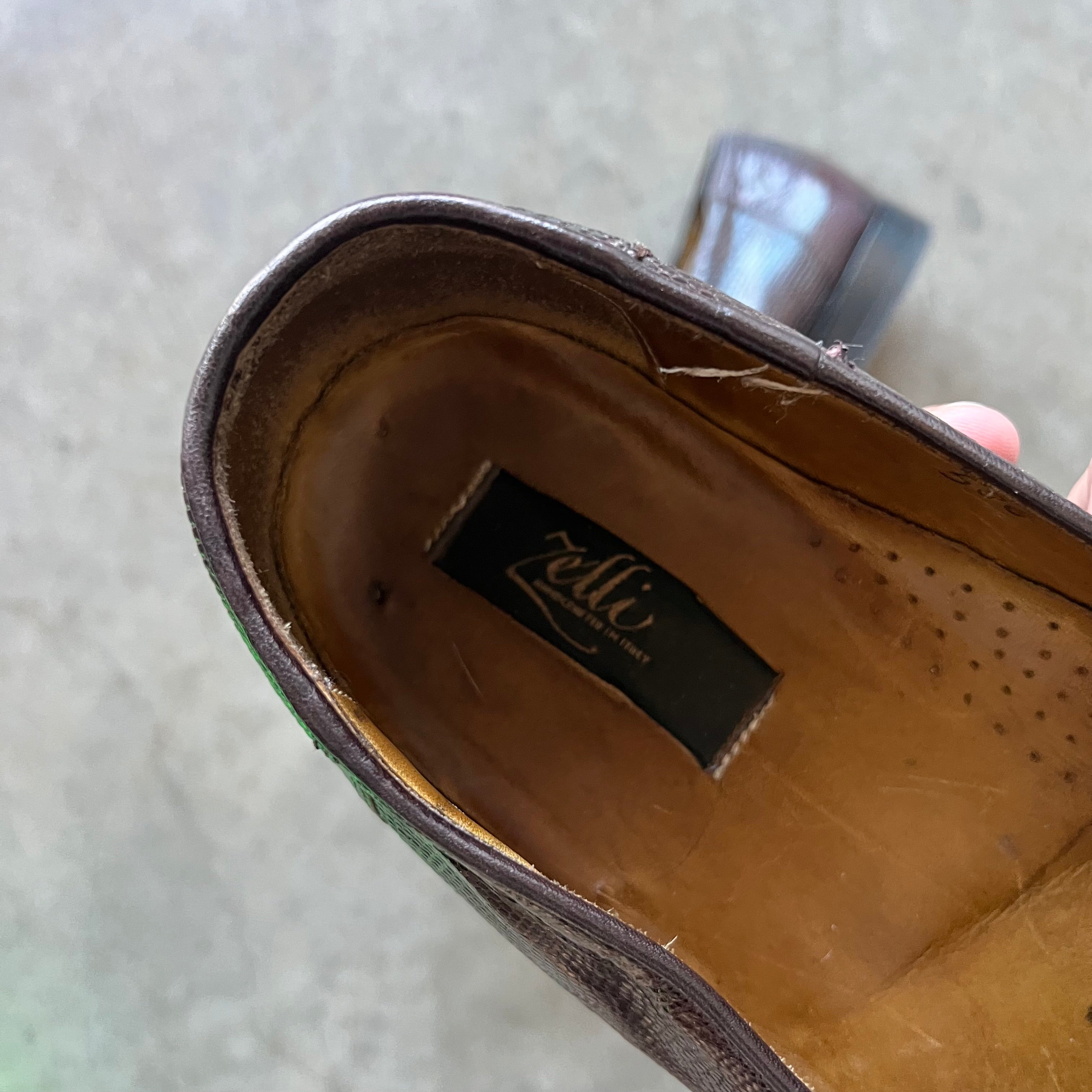 11.5 Used Zelli Teju Lizard Loafers