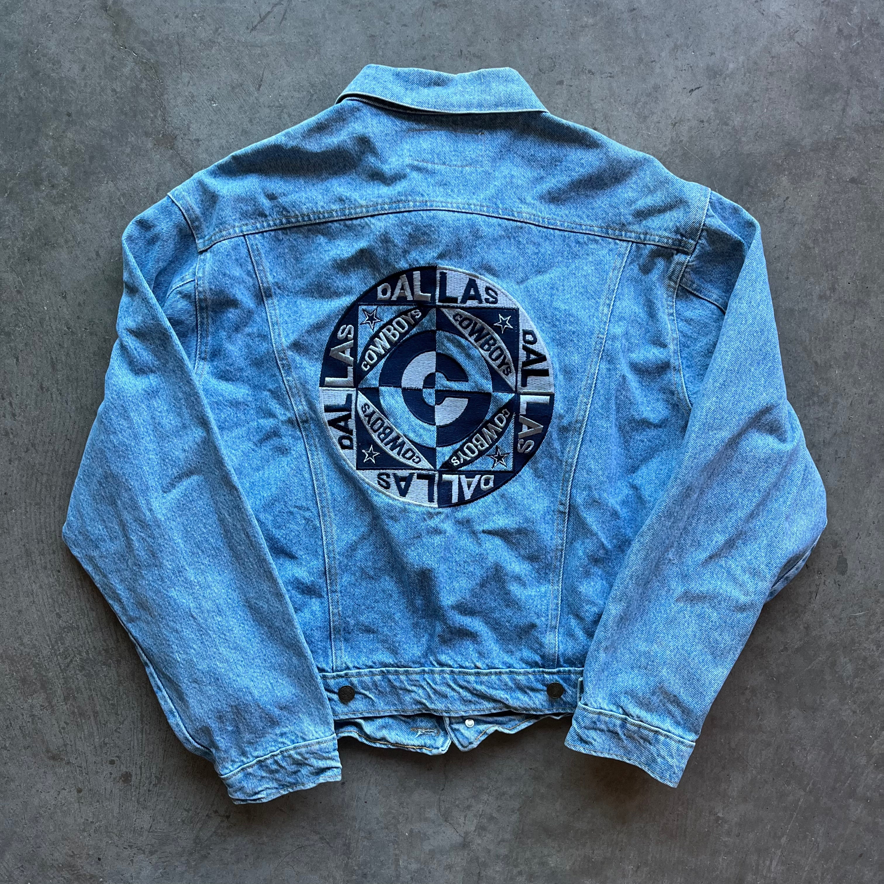 M 90s Dallas Cowboys Denim Jacket