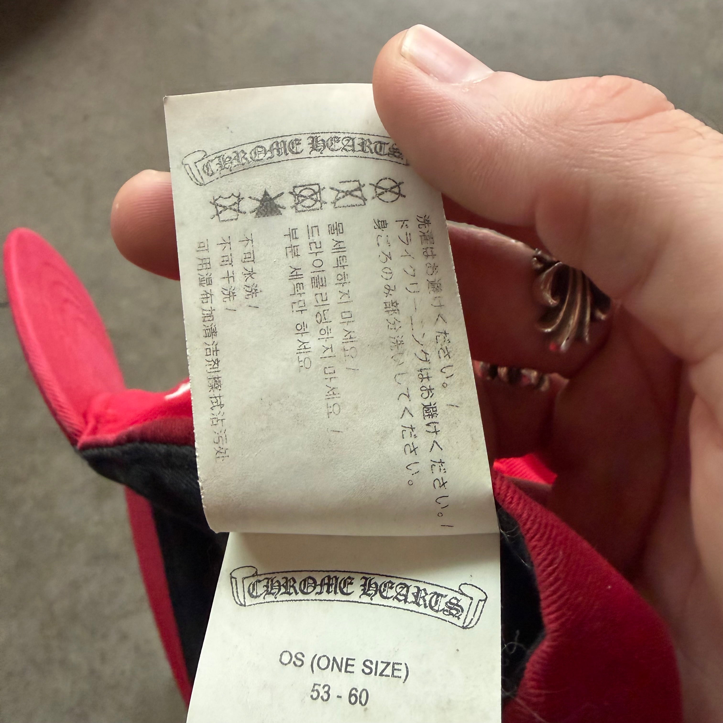 Chrome Hearts Cross Patch Baseball Hat Red