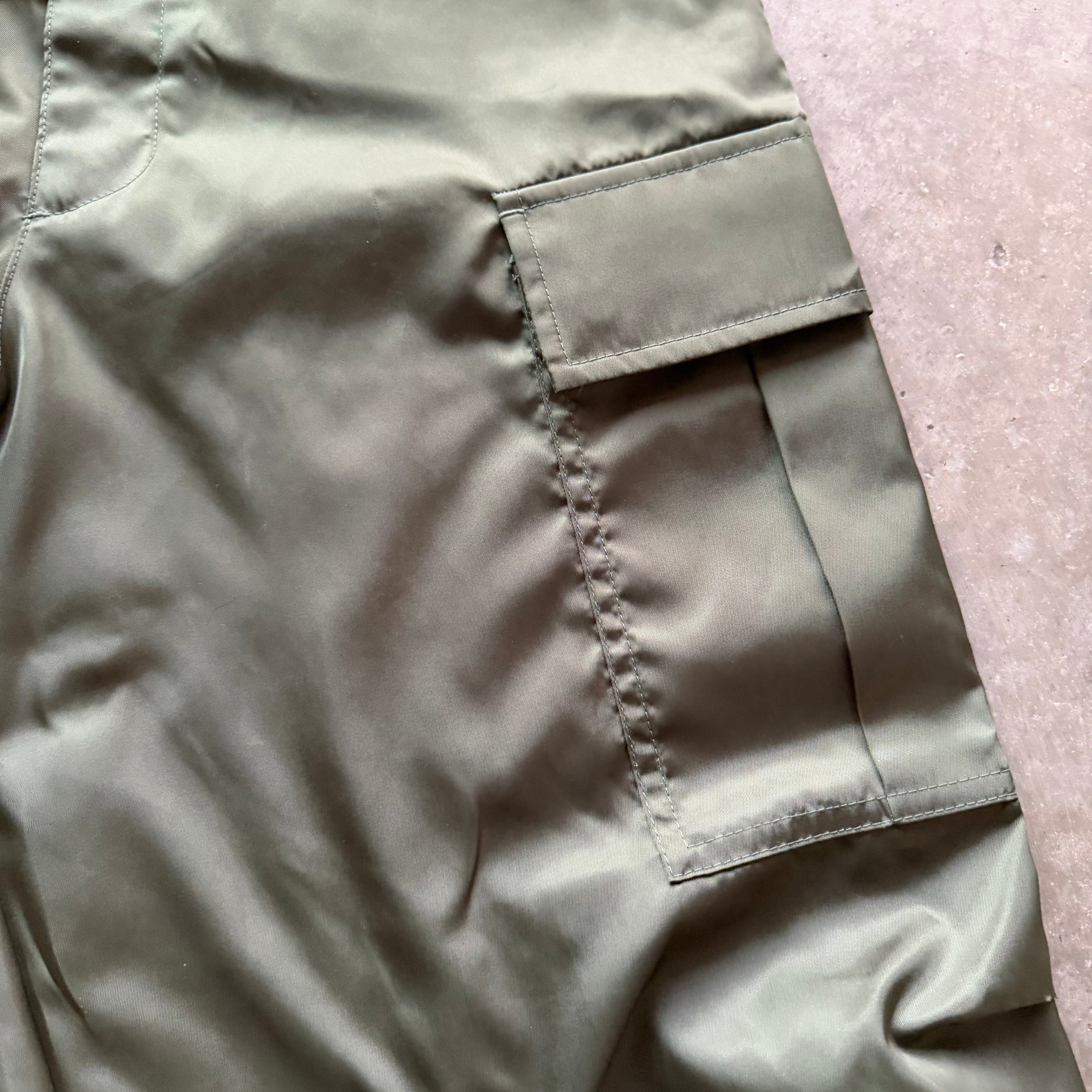 36w Nylon Olive Prada Pants