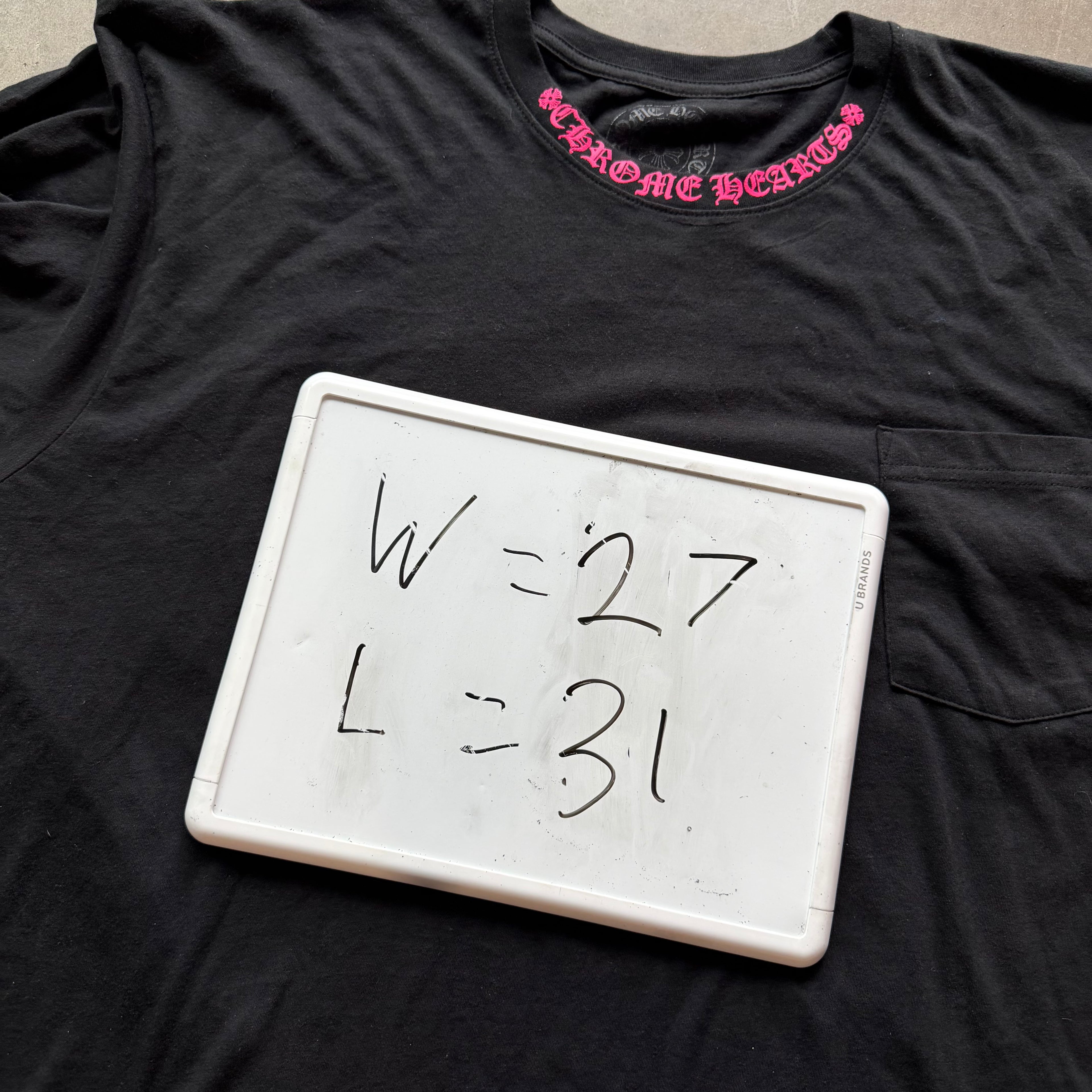 XXL Chrome Hearts Pink Neck Logo Longsleeve