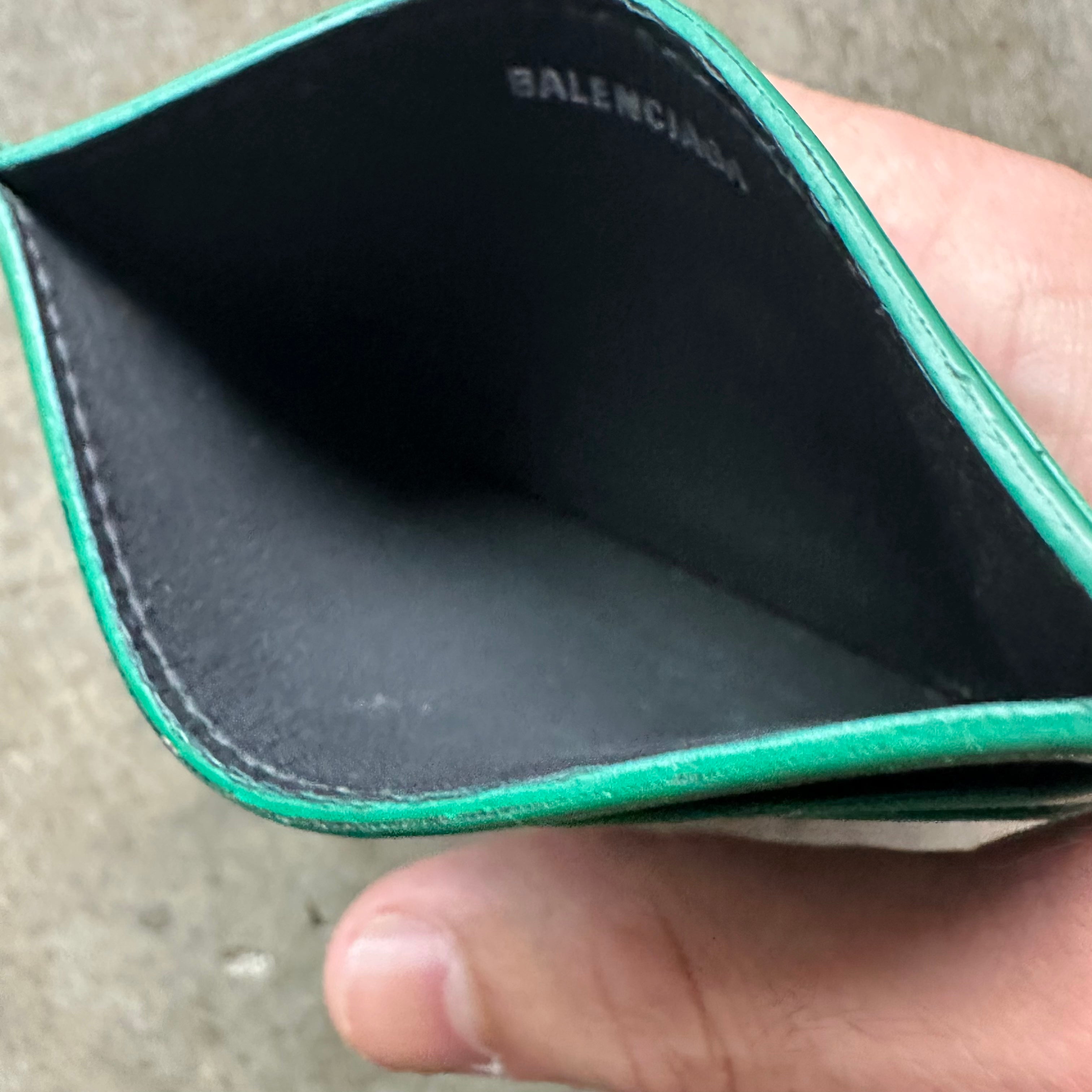 Balenciaga Green Cardholder