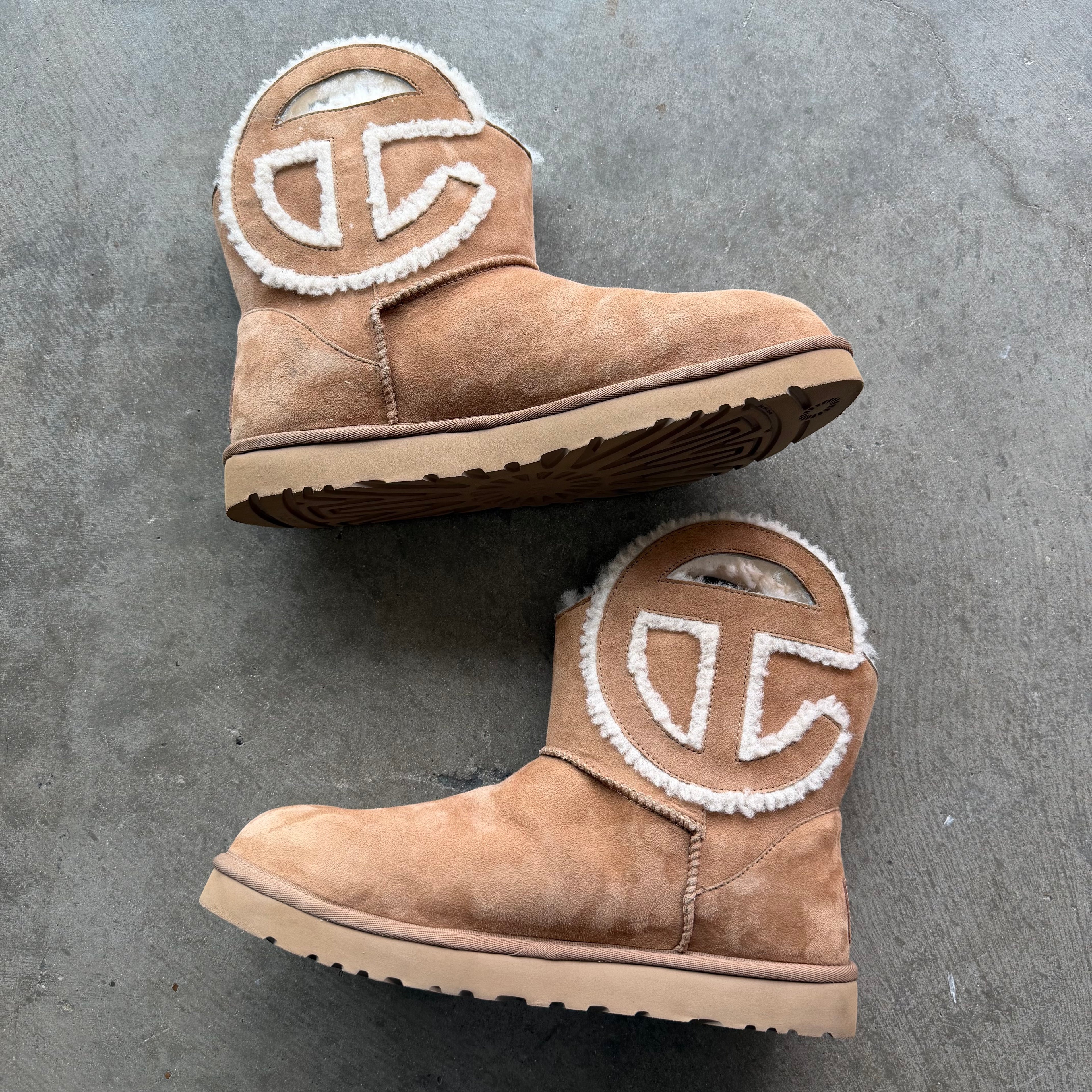 13 Ugg x Telfar Logo Mini Chestnut Boots