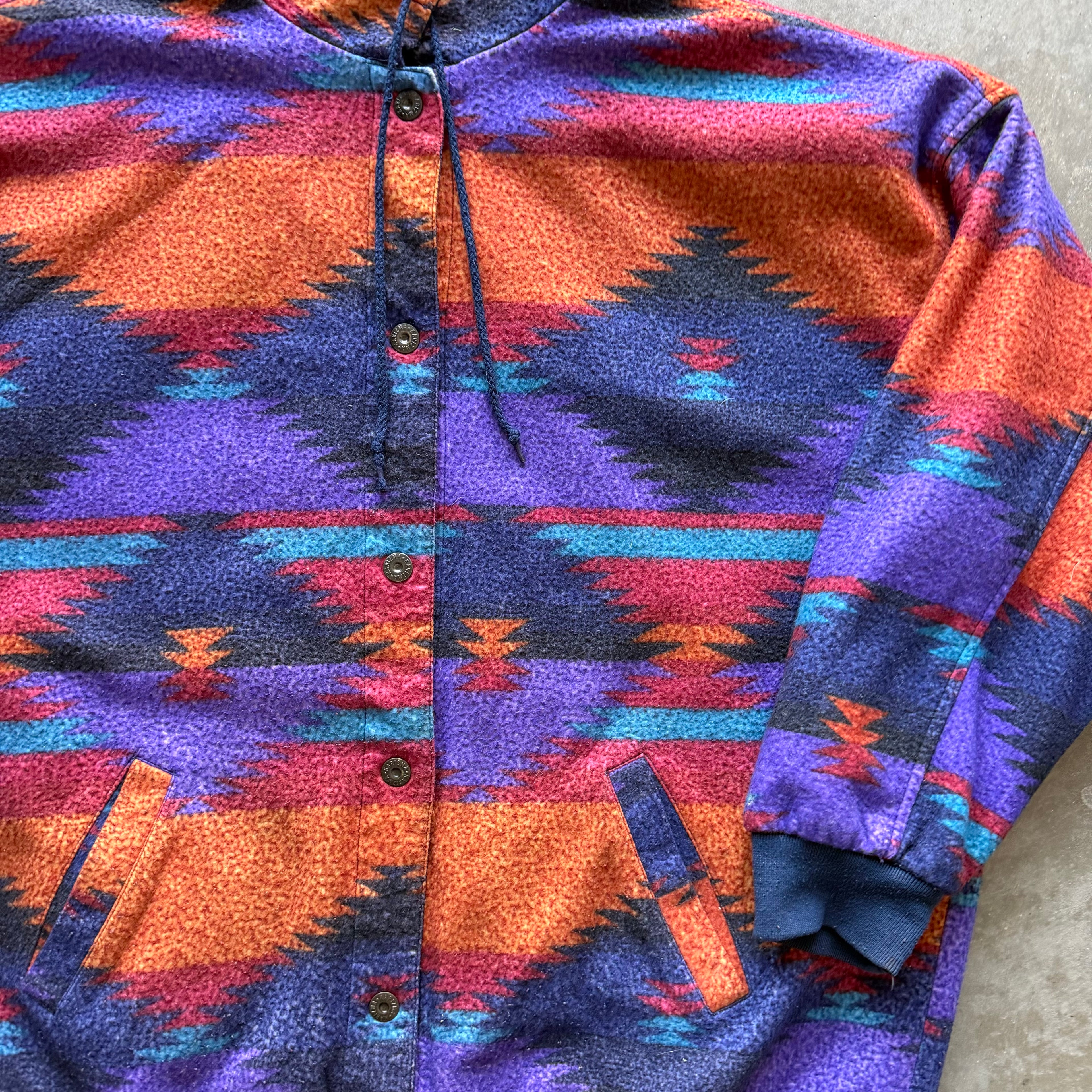 XL 90s Reversible Aztech Jacket