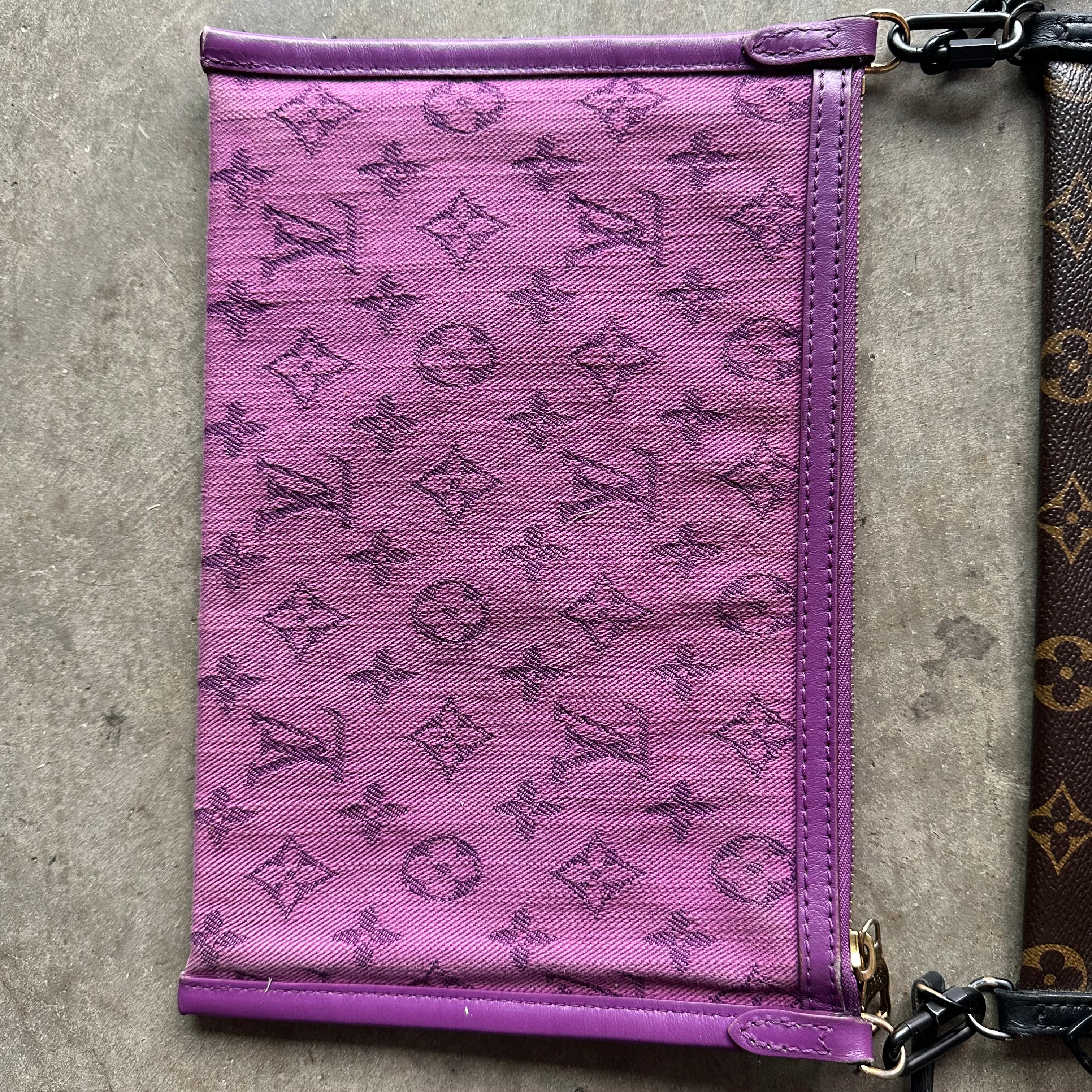 LV Monogram Double Flat Messenger Bag