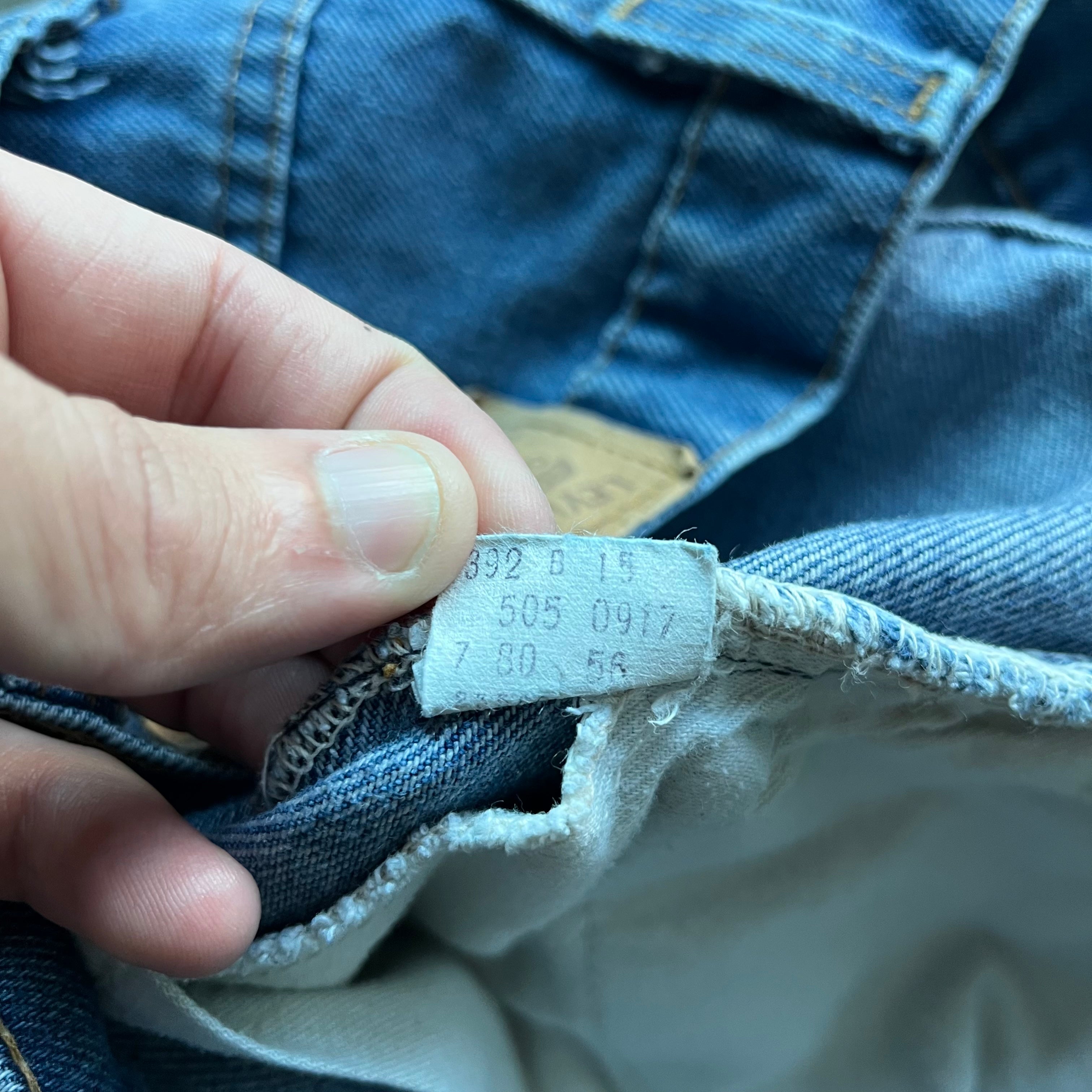 32x30 80s Levis 505 Orange Tabs