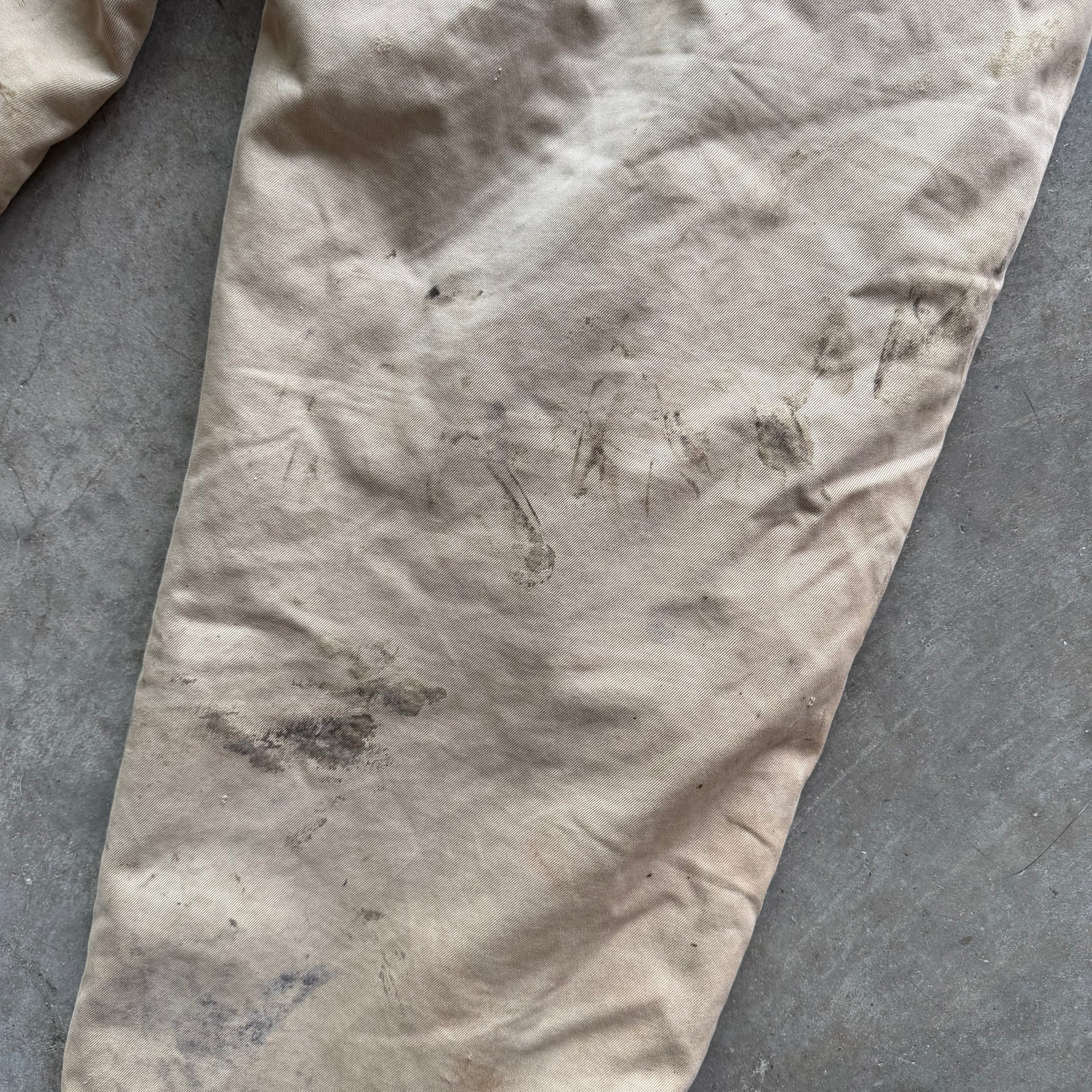 34x30 1940s Dickies Army Cloth Wool Lined Pants