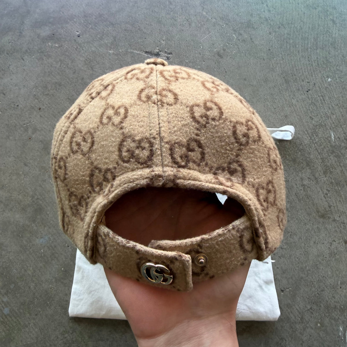 Gucci Jumbo GG Wool Hat Brown