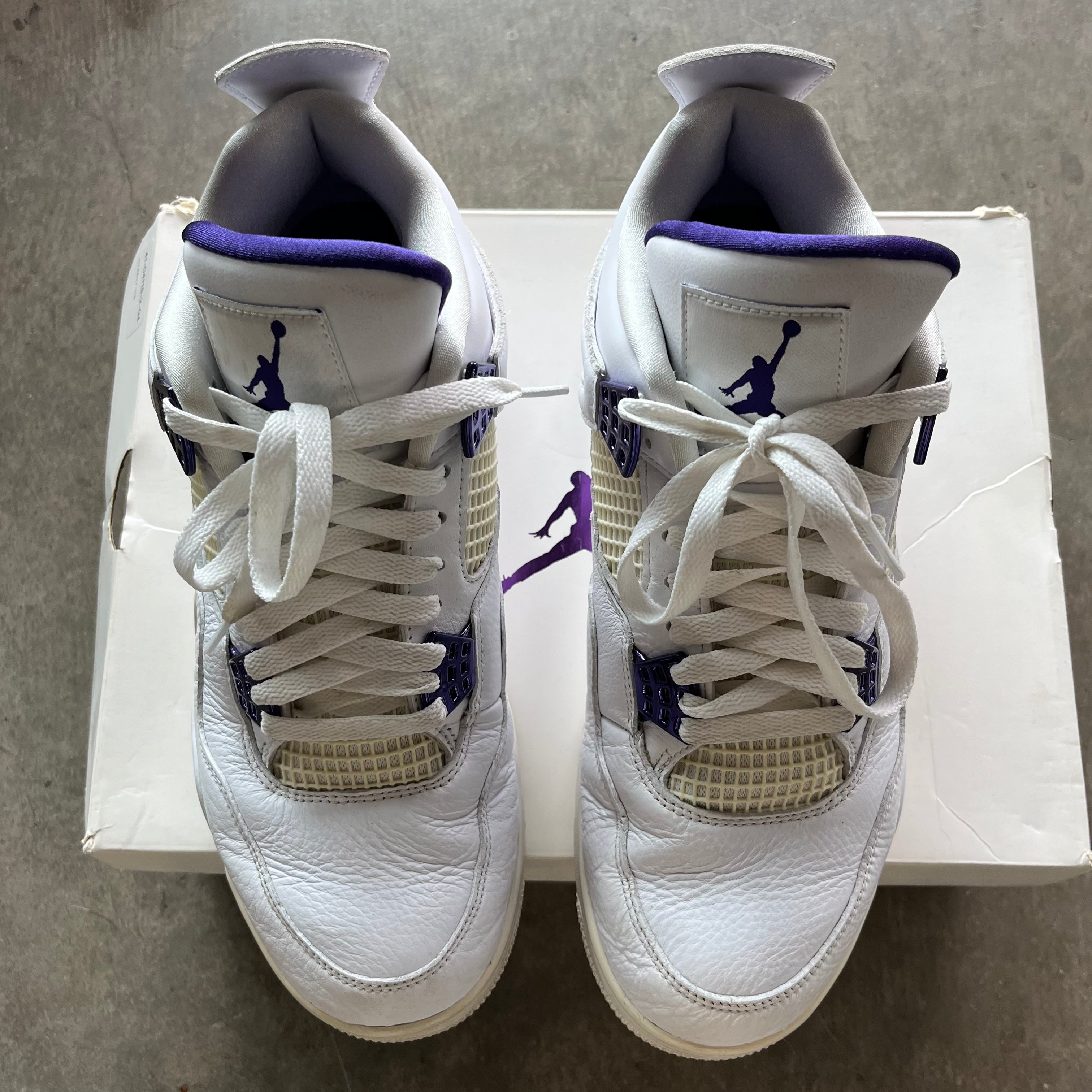 11 Used Jordan 4 Purple Metallic