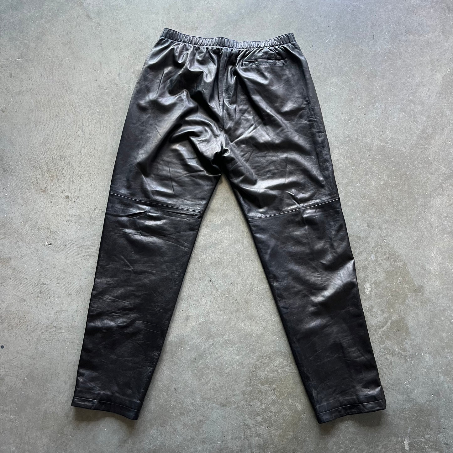 XL 90s Leather Polo Sport Pants