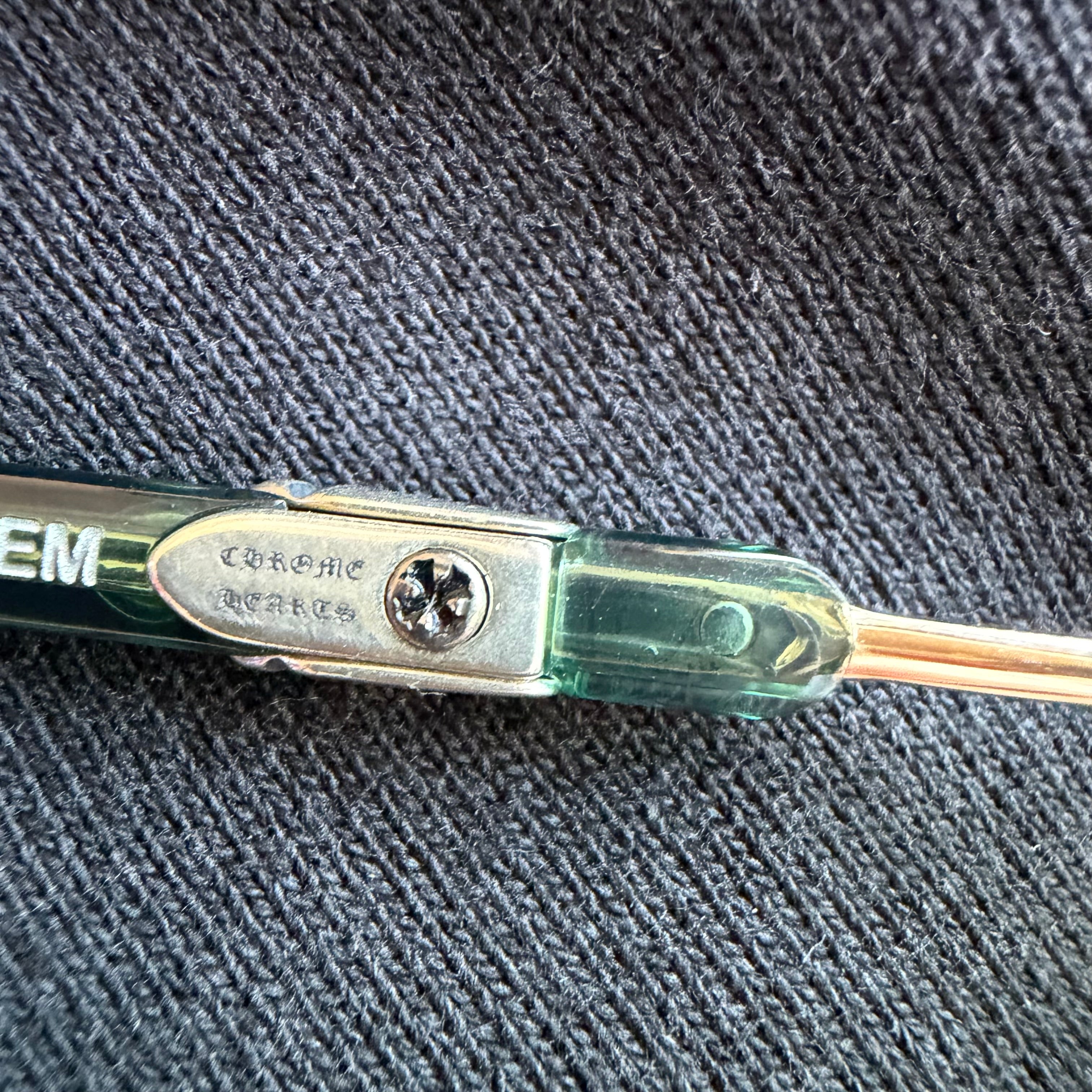 Chrome Hearts Bidi Esem Gold/Green Glasses