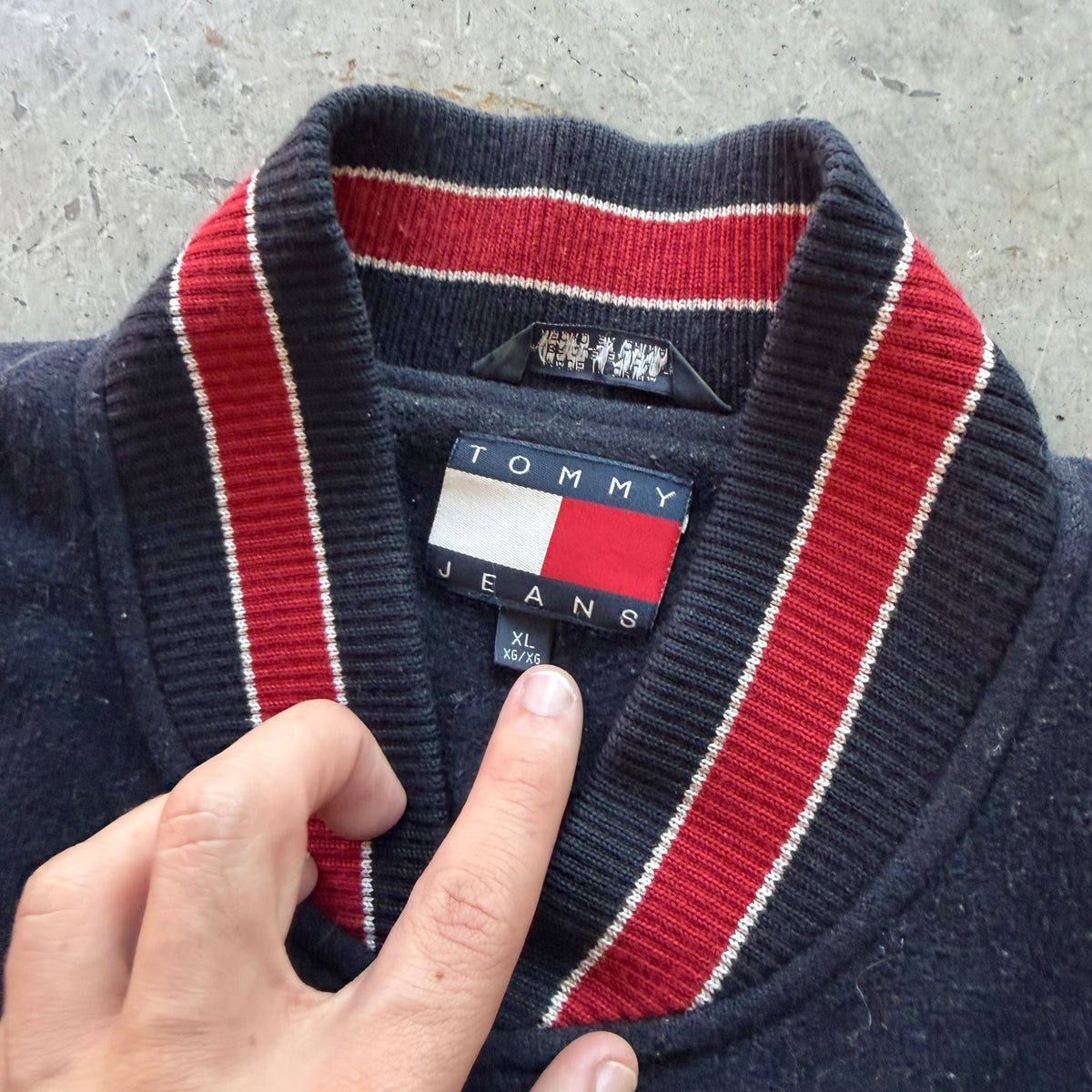 XL 00s Tommy Hilfiger Studded Bomber
