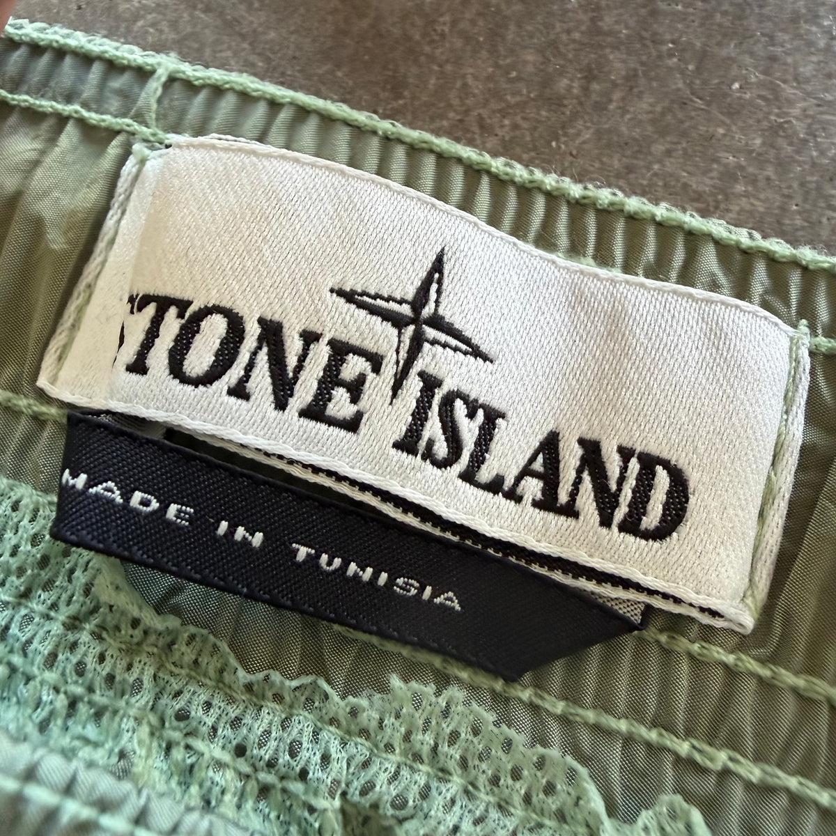 M Stone Island Green Swim Trunks