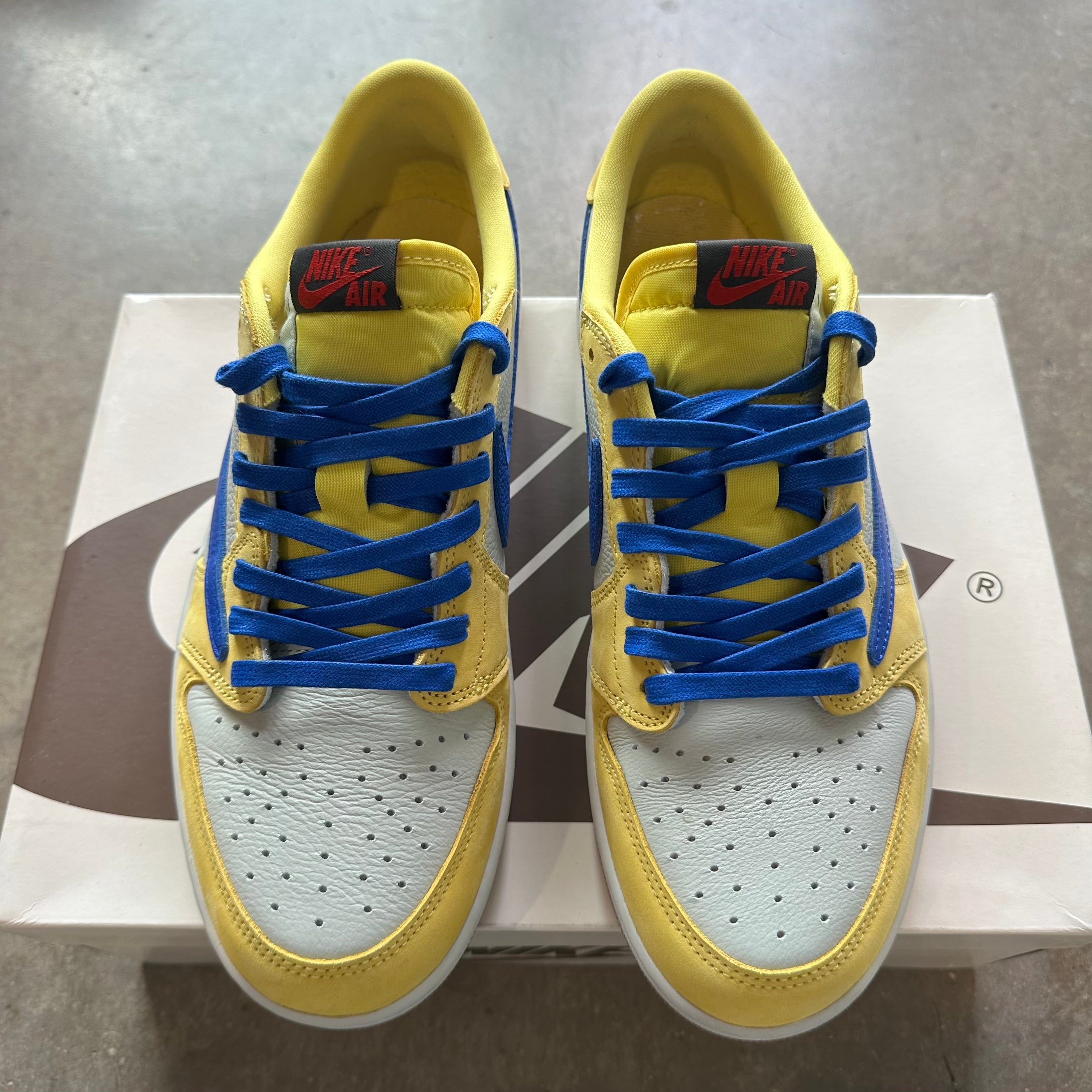 11.5w Used Travis Scott Jordan 1 Low Canary
