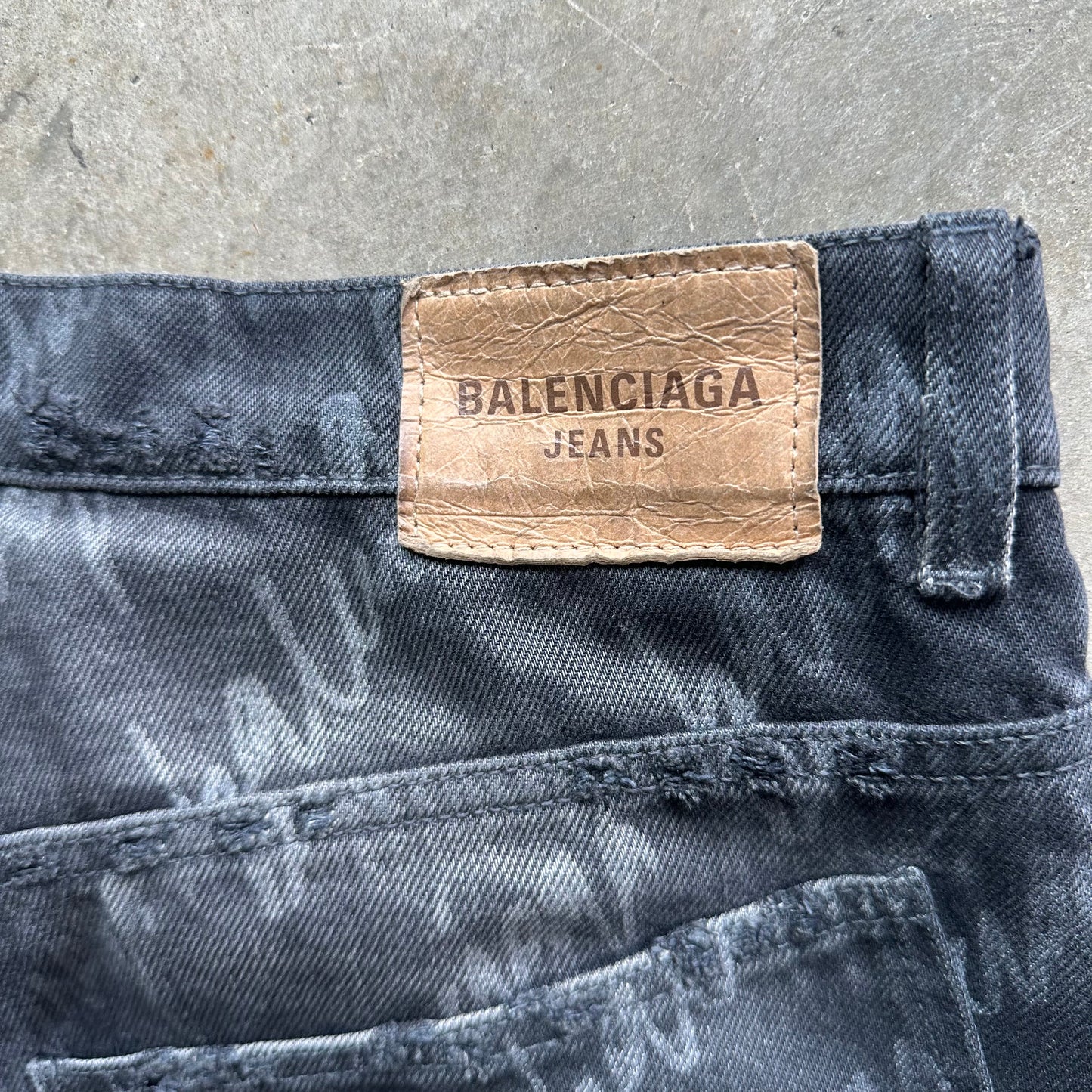 34w Balenciaga Script Denim