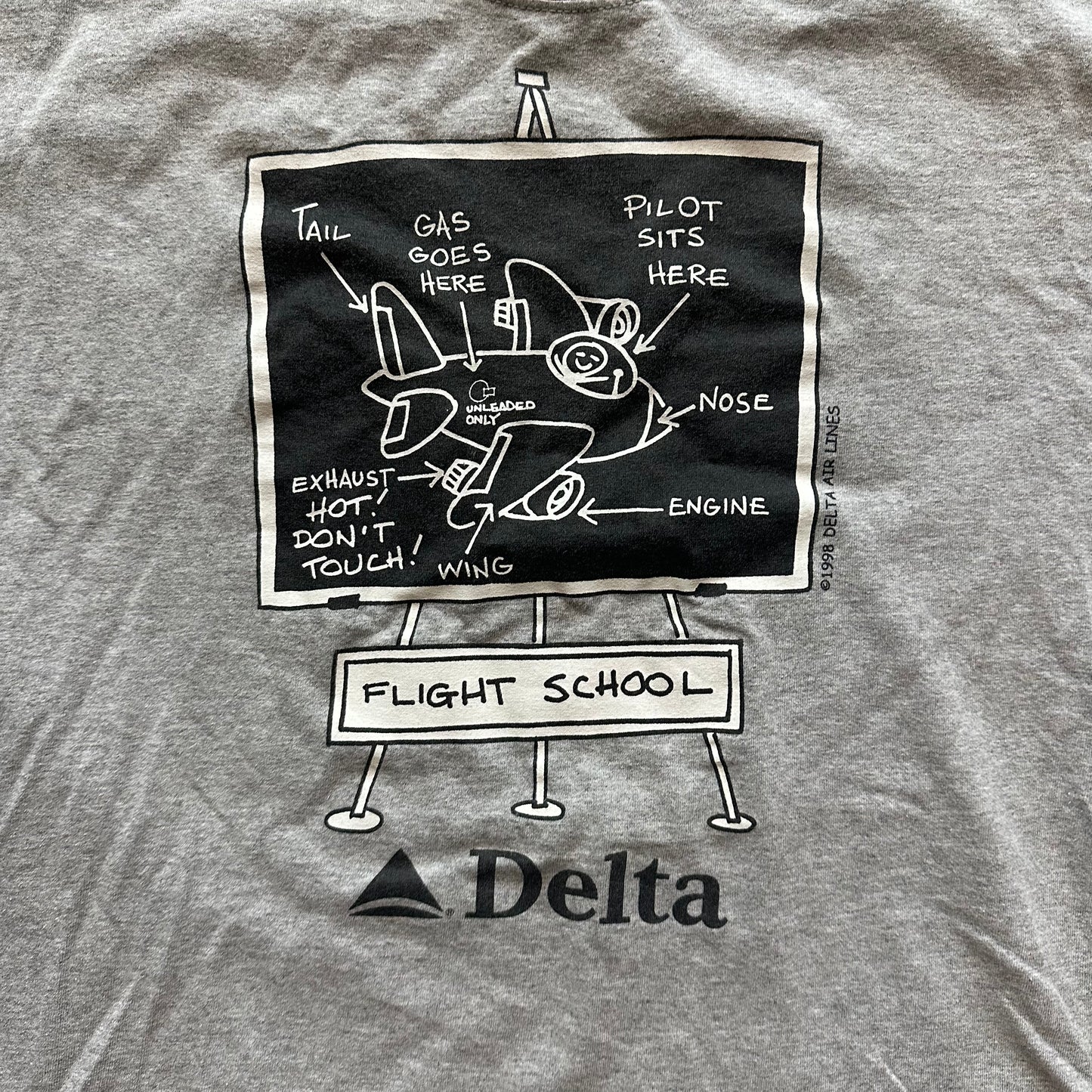 XL 98 Delta Flight School Tee