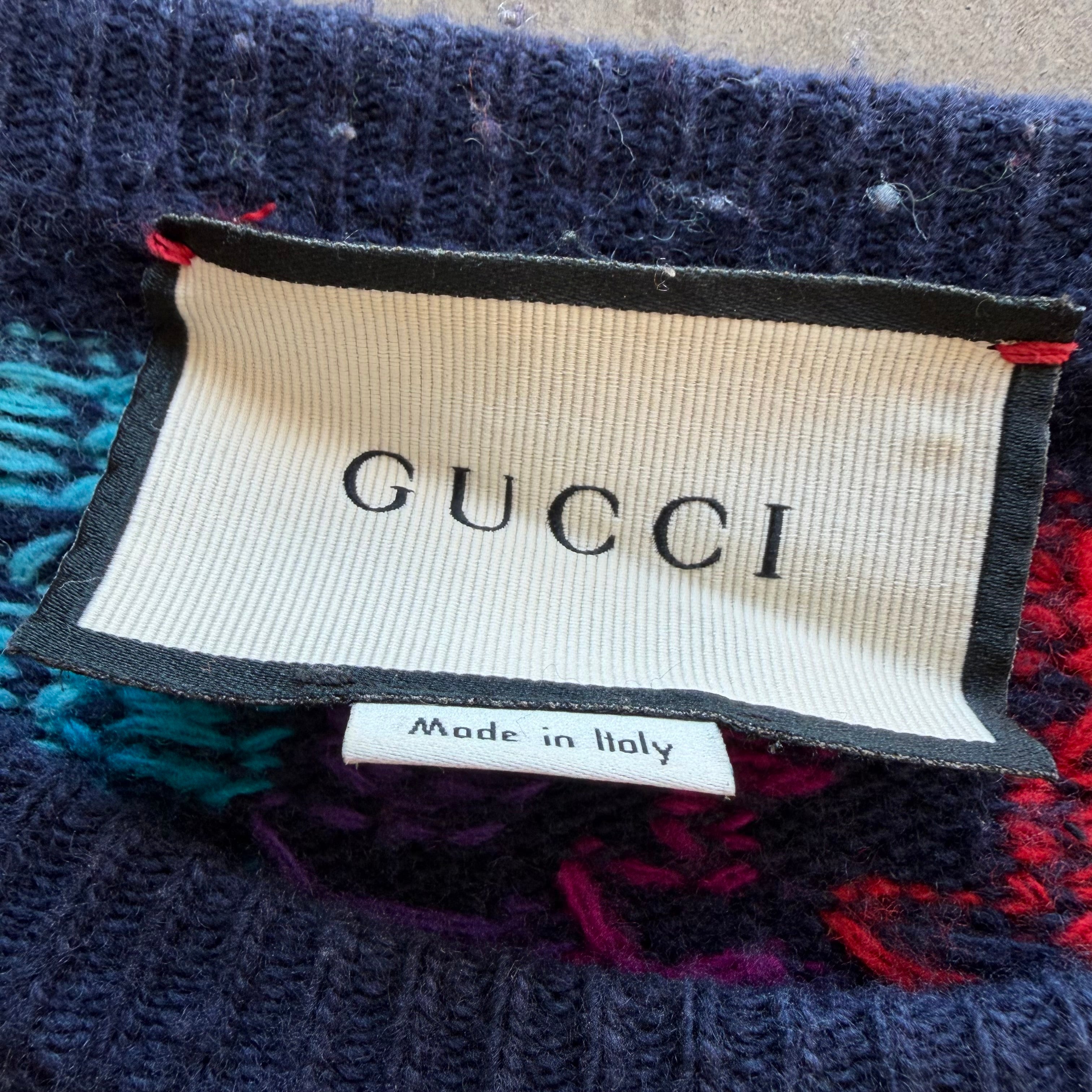 XXL Gucci Hollywood Rainbow Sweater Navy