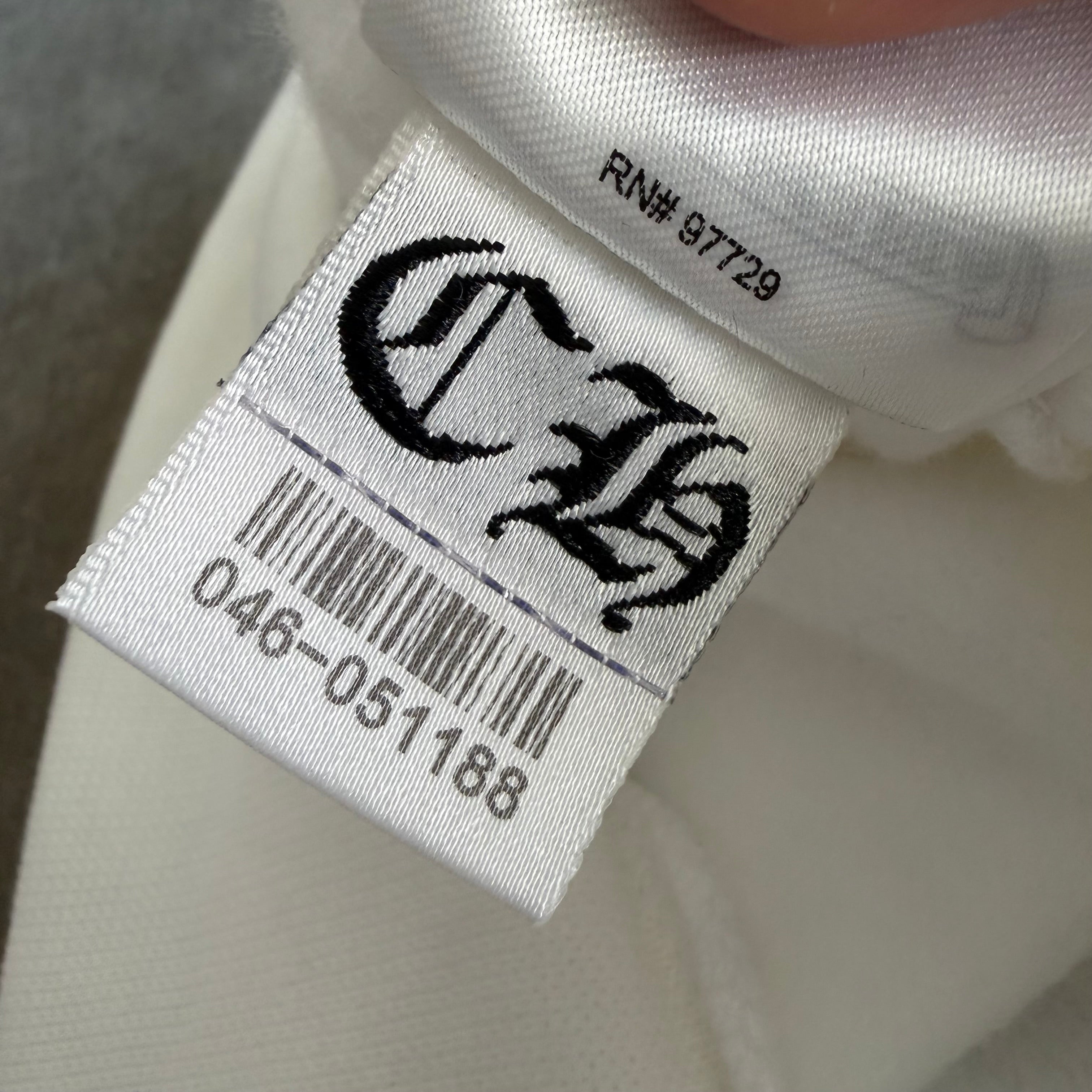 XL Chrome Hearts Silver Foil Logo Hoodie White