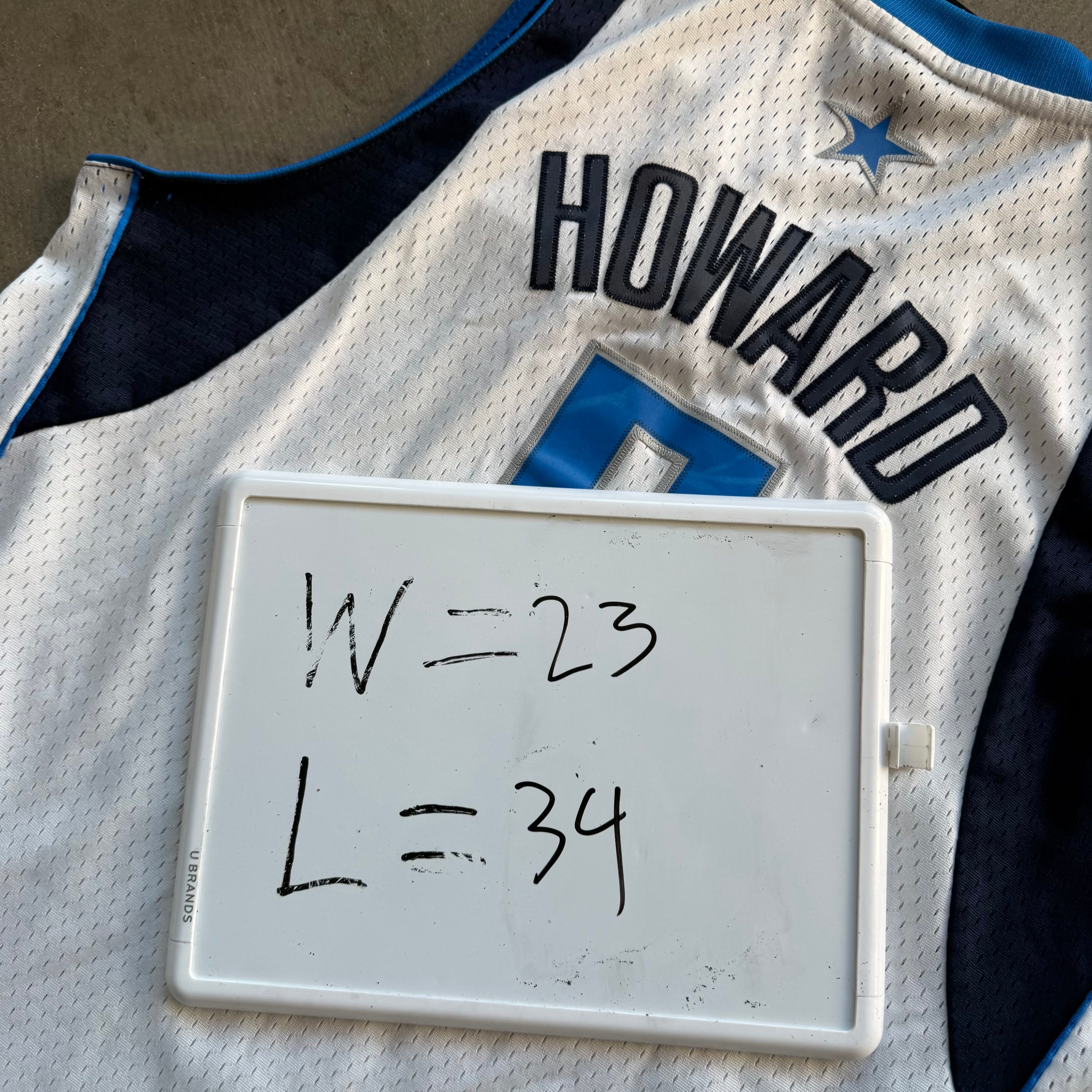 L 00s Mavs Howard Jersey