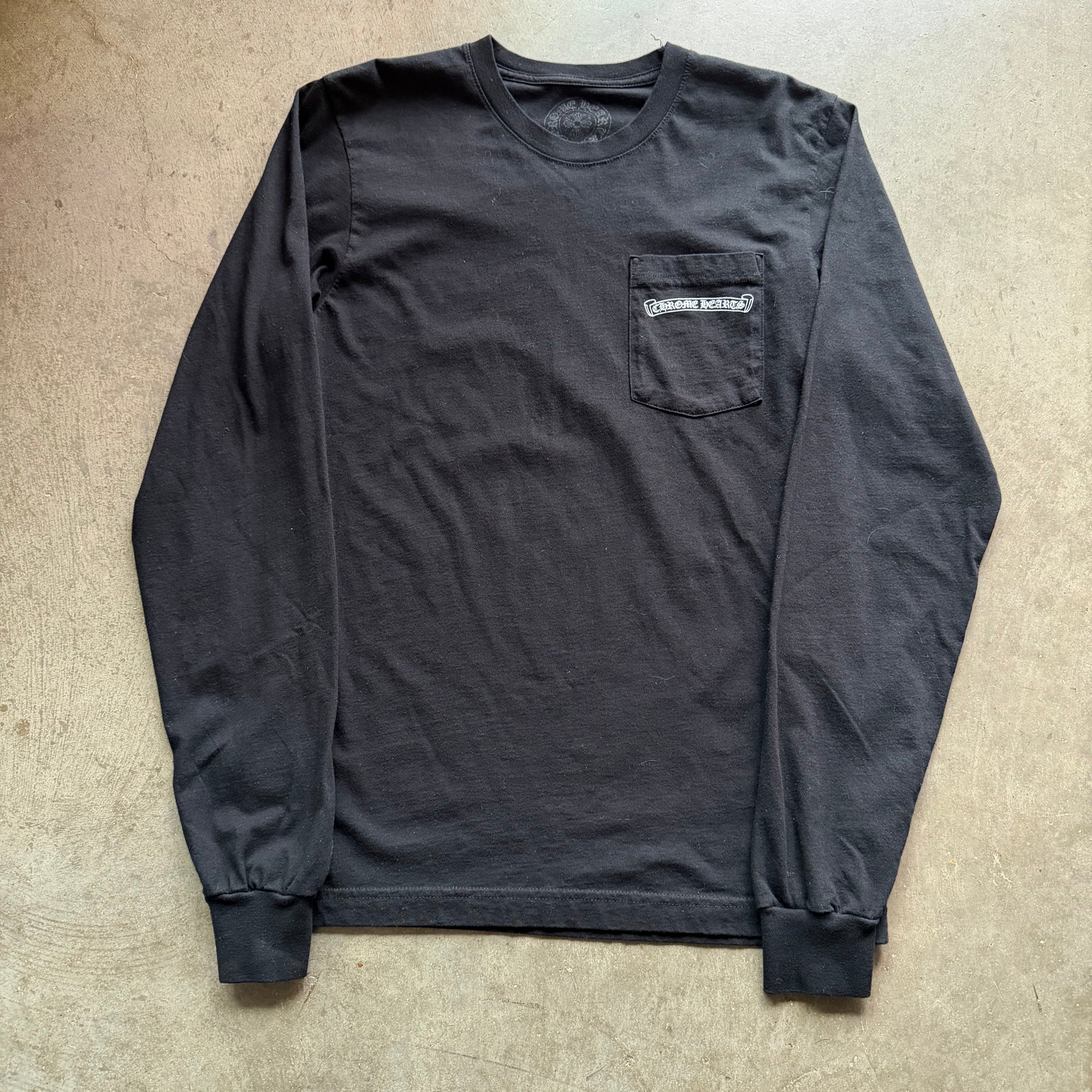 M Black Chrome Hearts USA Shoulder Spellout