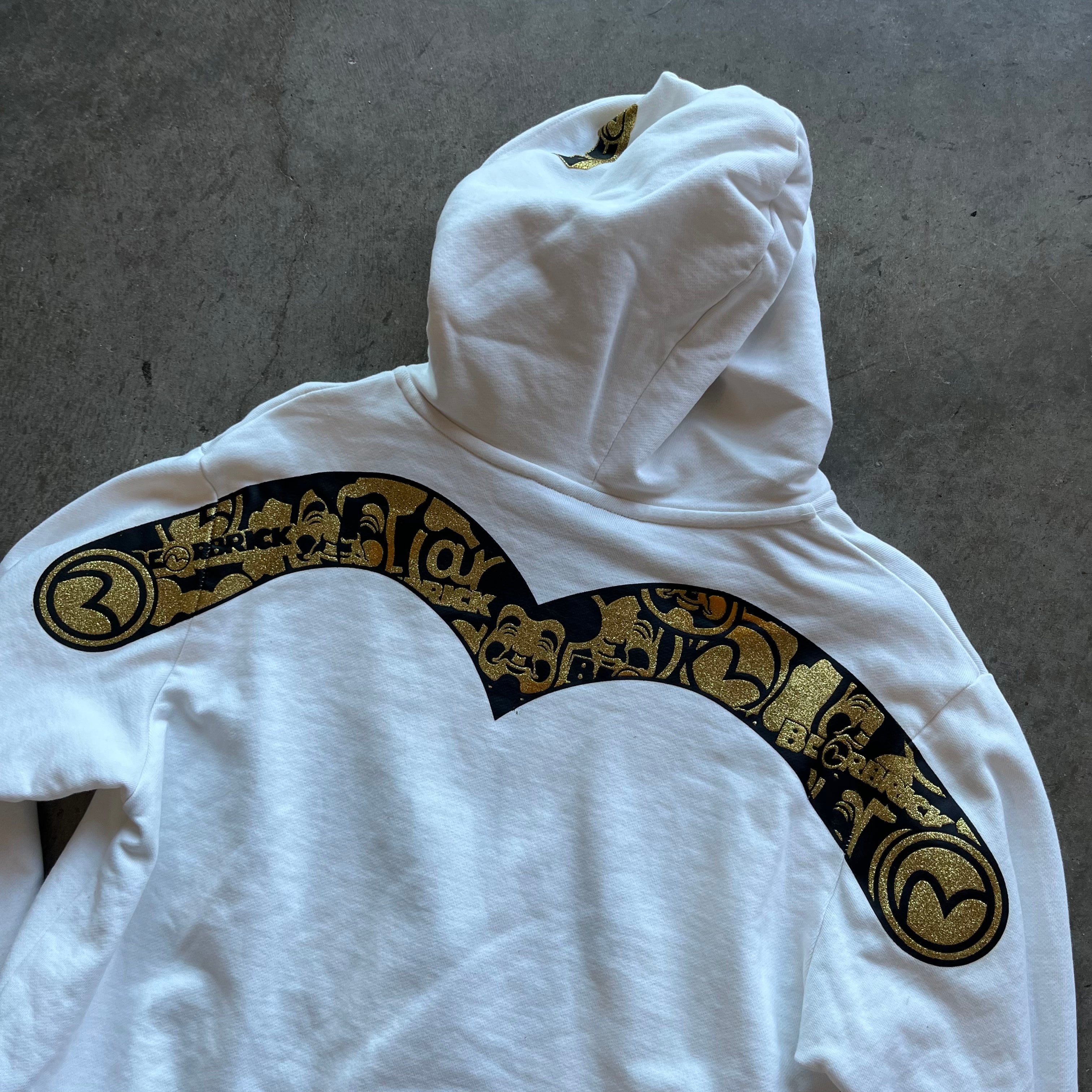 L Bearbrick x Evisu Full Zip Hoodie