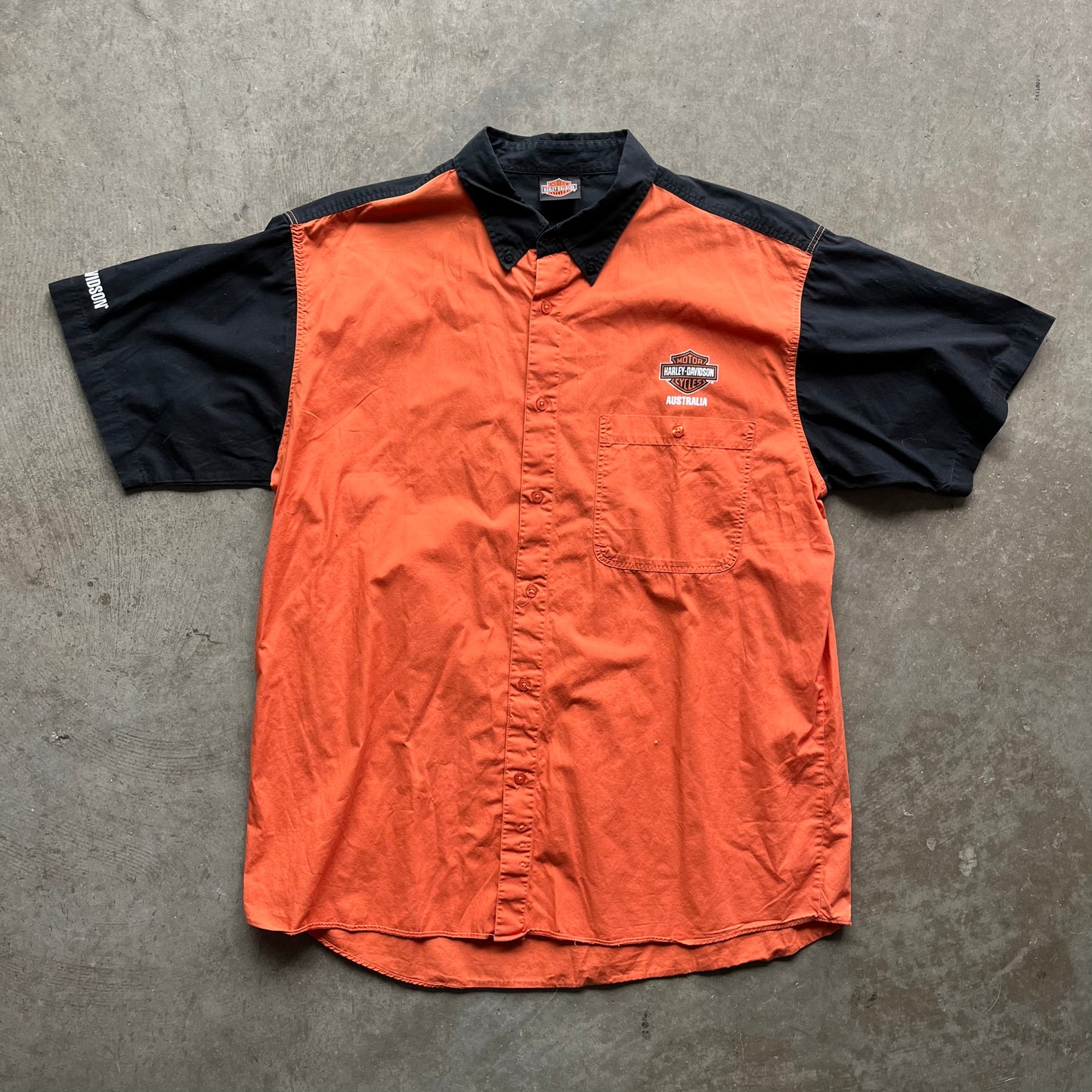 L 00s Australia Harley Work Shirt