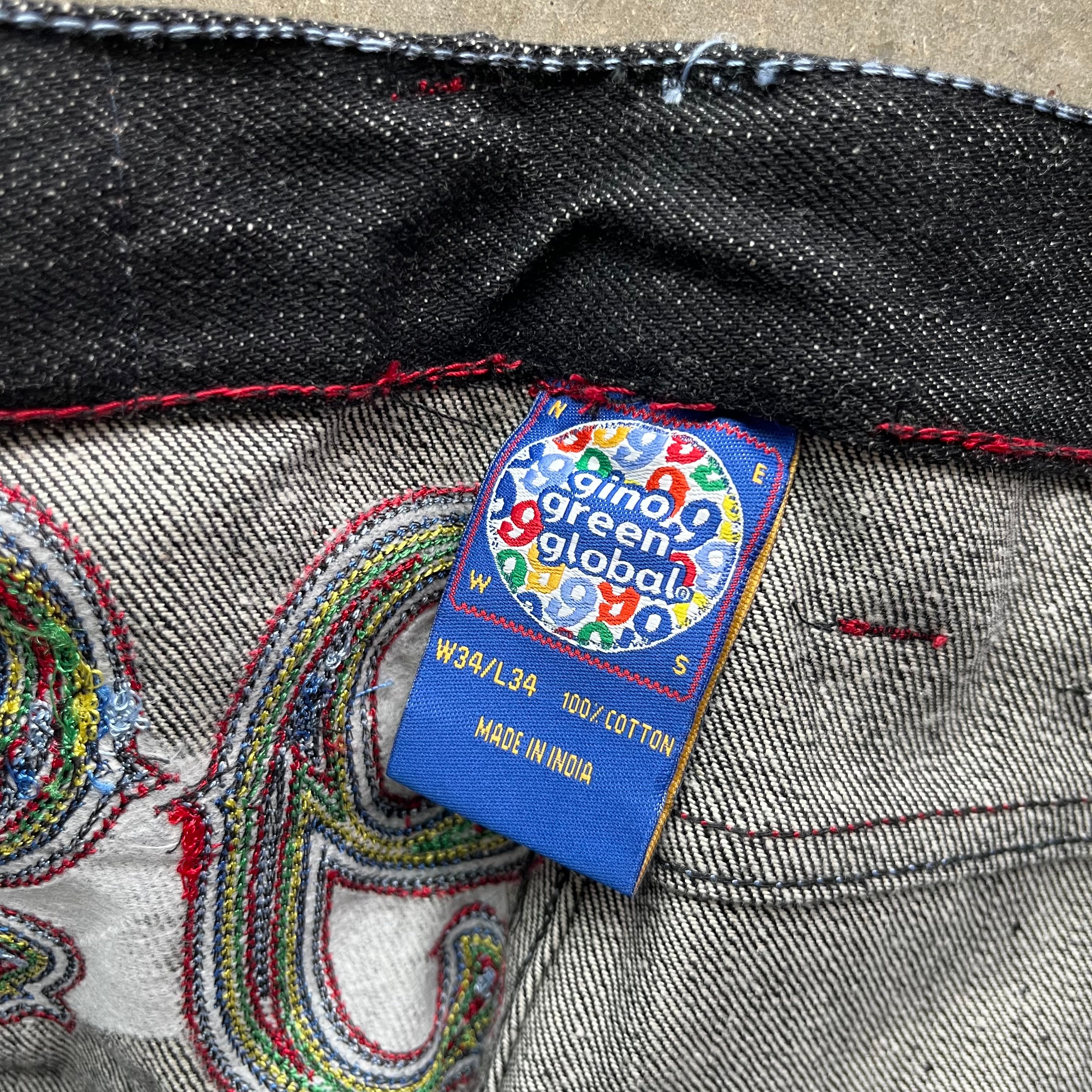 34w Gino Green Global Denim Shorts