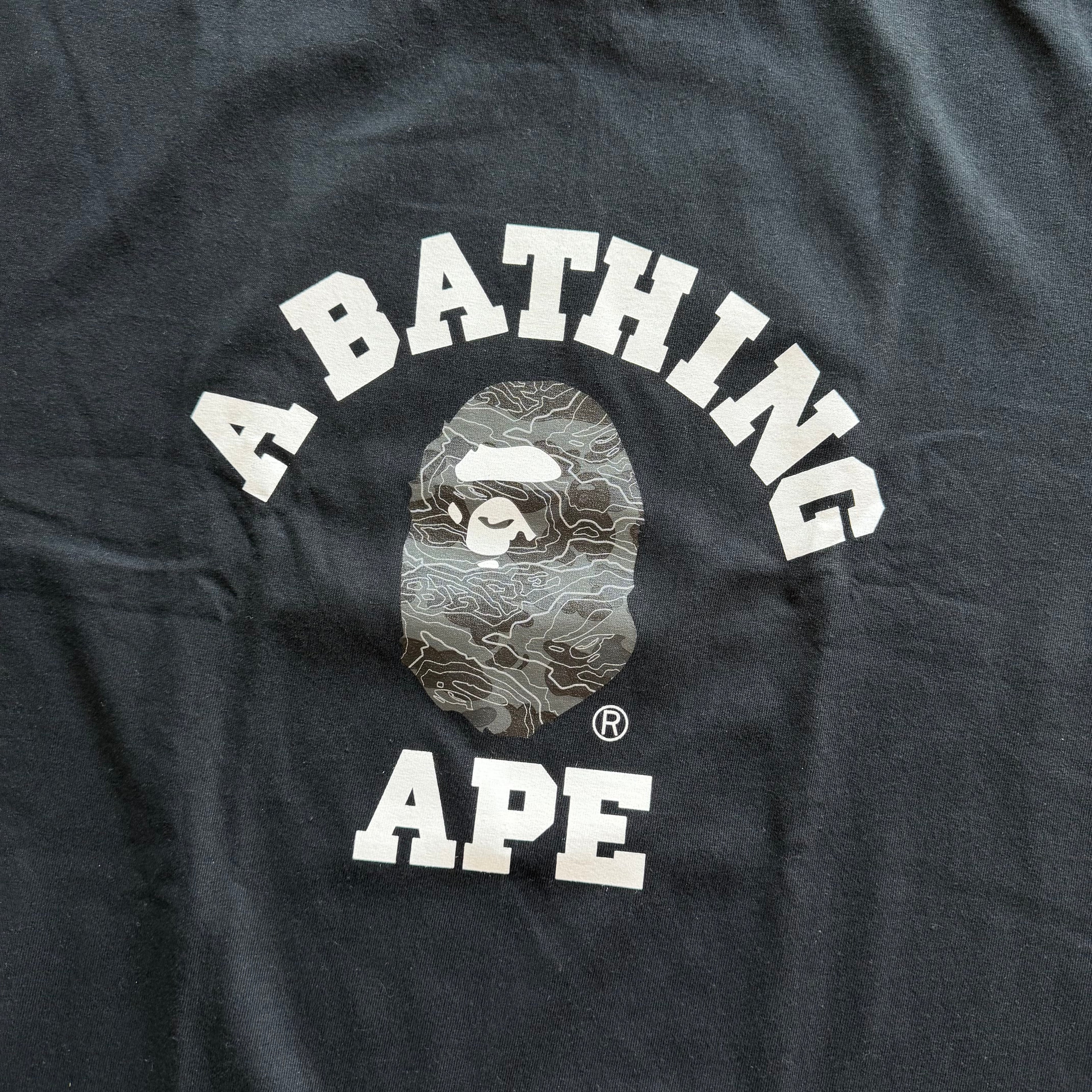 XXL Bape Black Ape Logo Tee