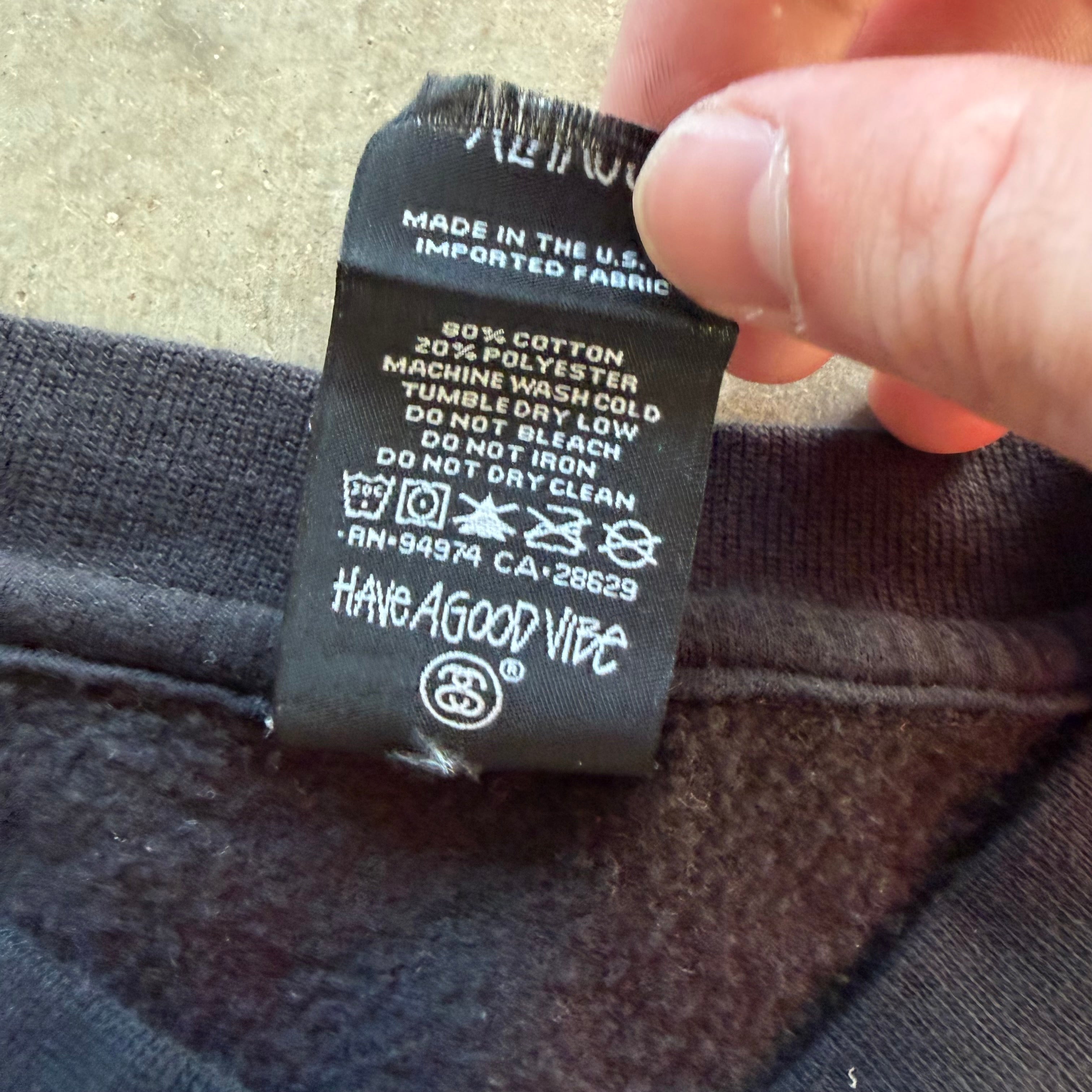 M Blank Stussy Crewneck