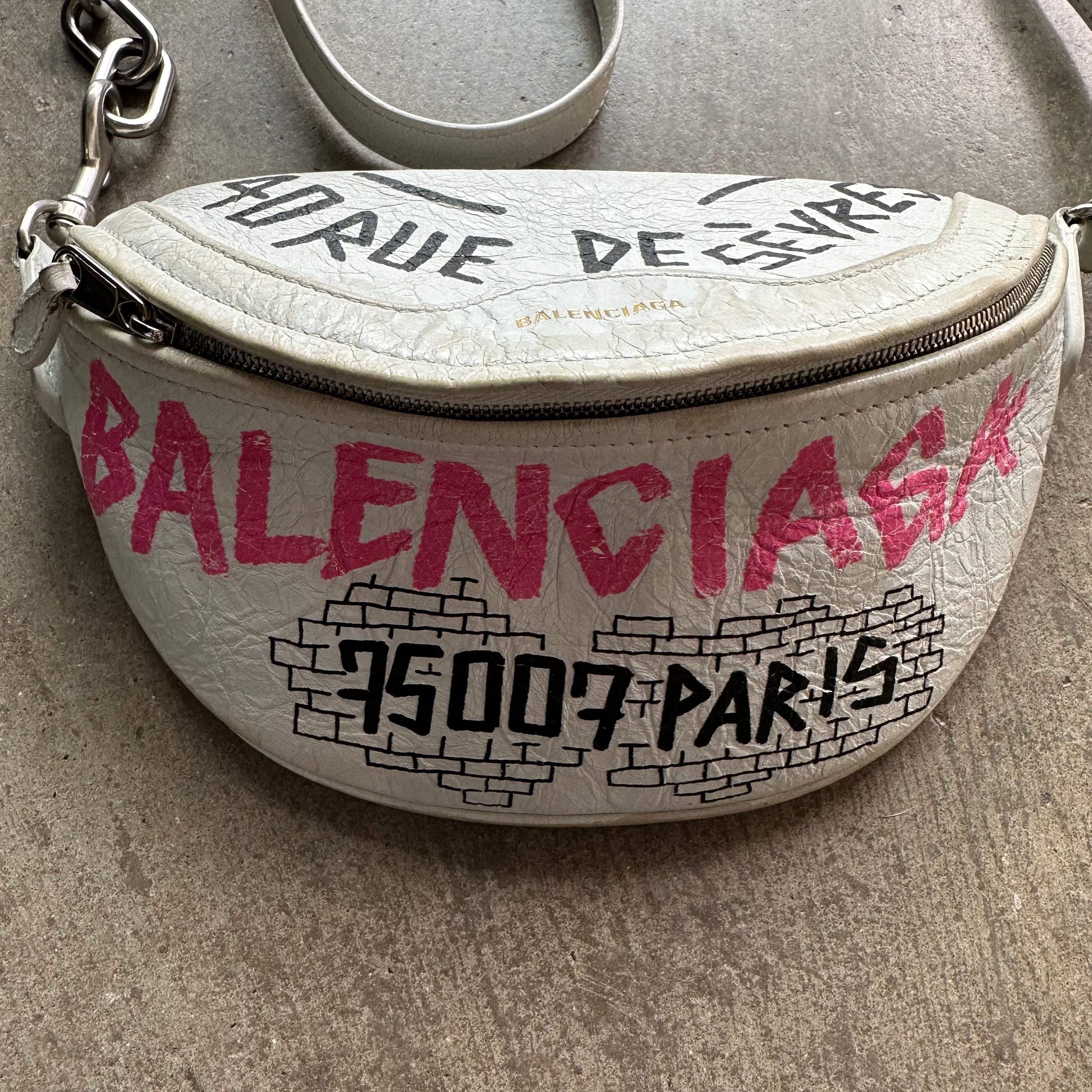 Balenciaga Souvenir Graffiti Belt Bag