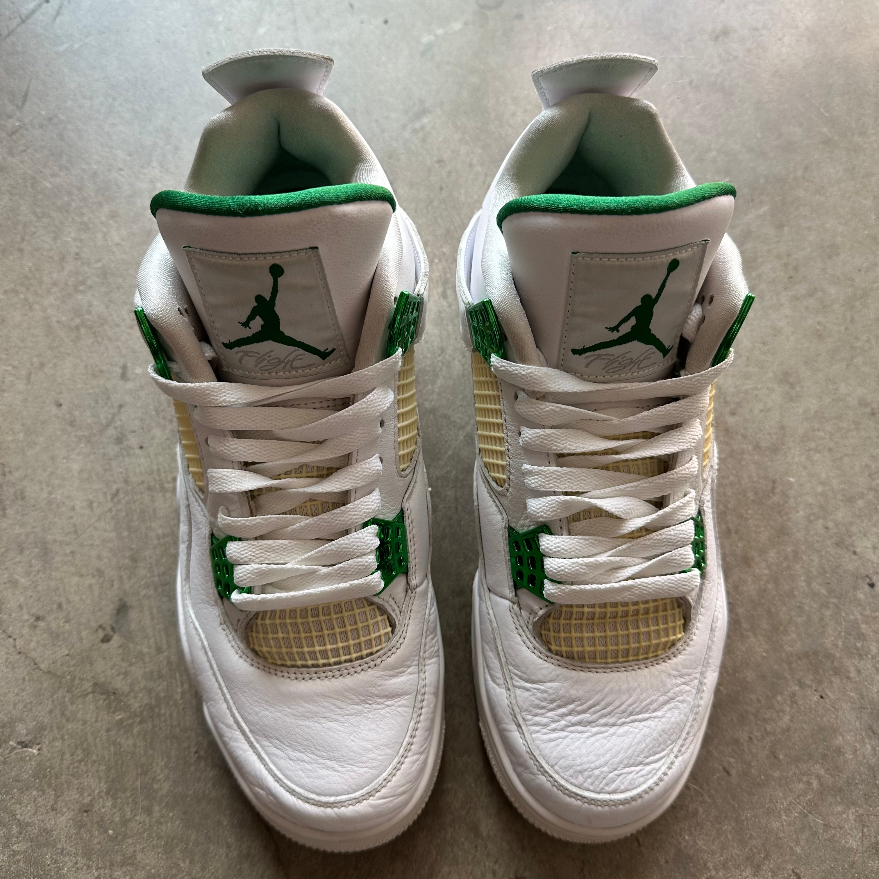 10 Used Jordan 4 Metallic Green