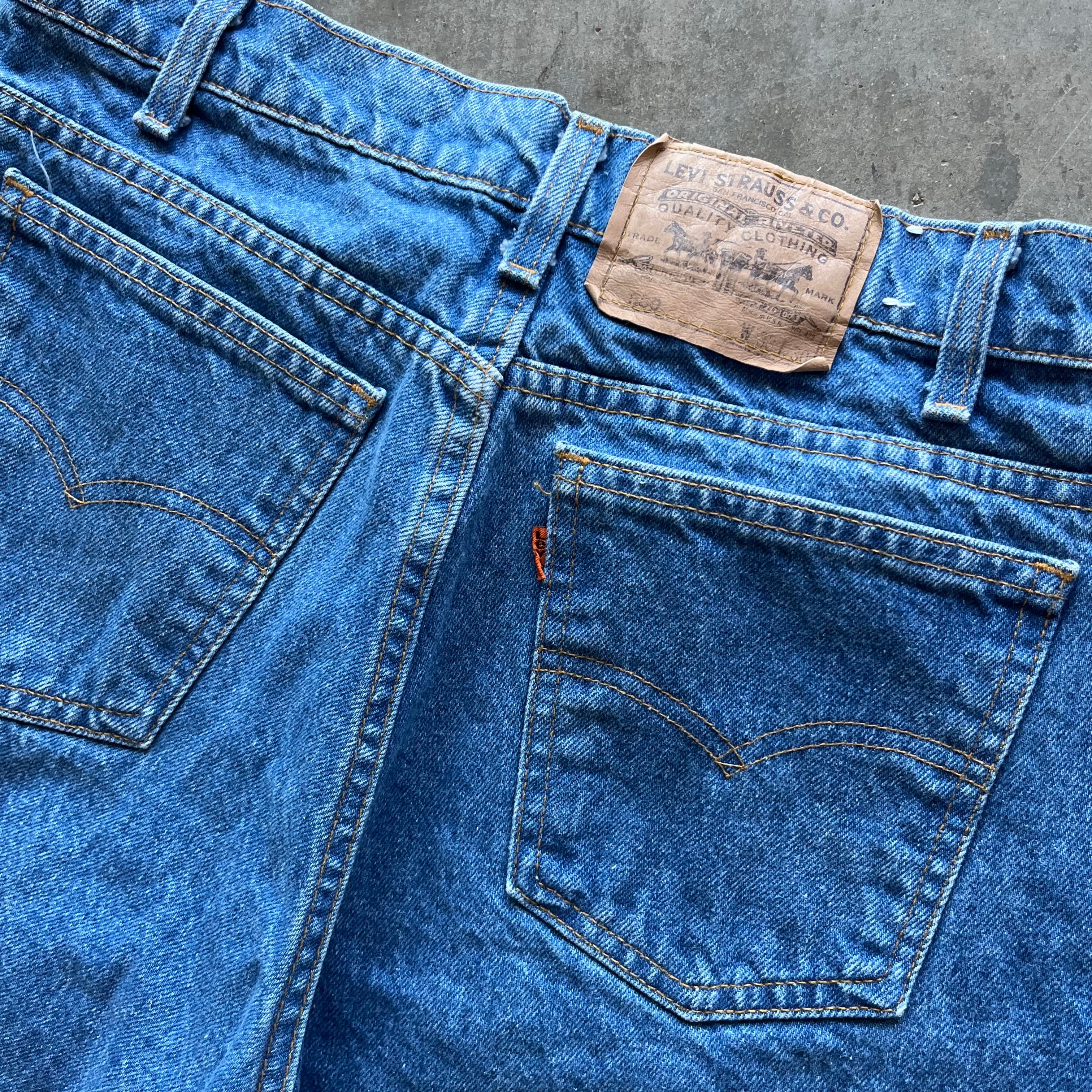 33x30 90s Orange Tab Levis 550
