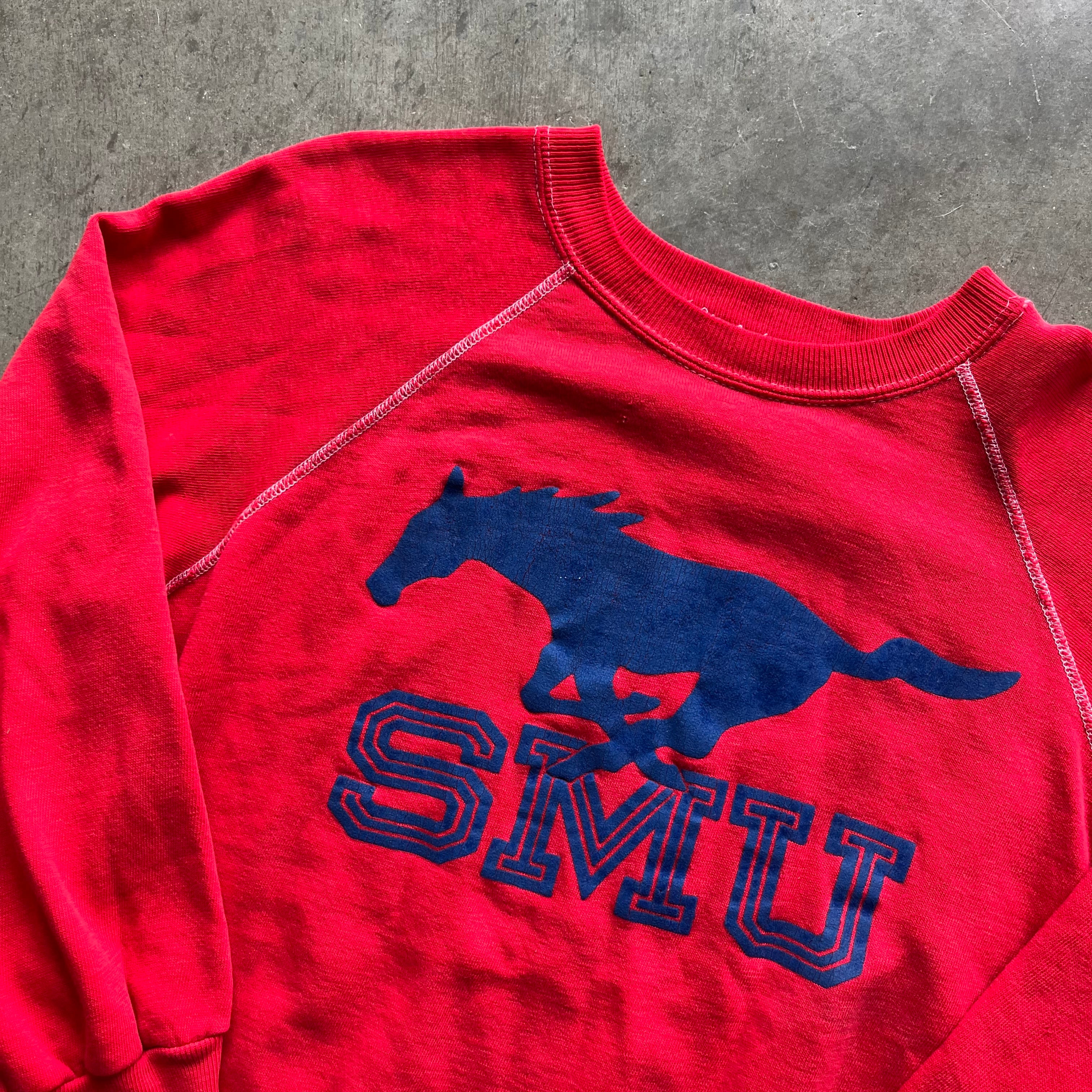 S 80s SMU Crewneck