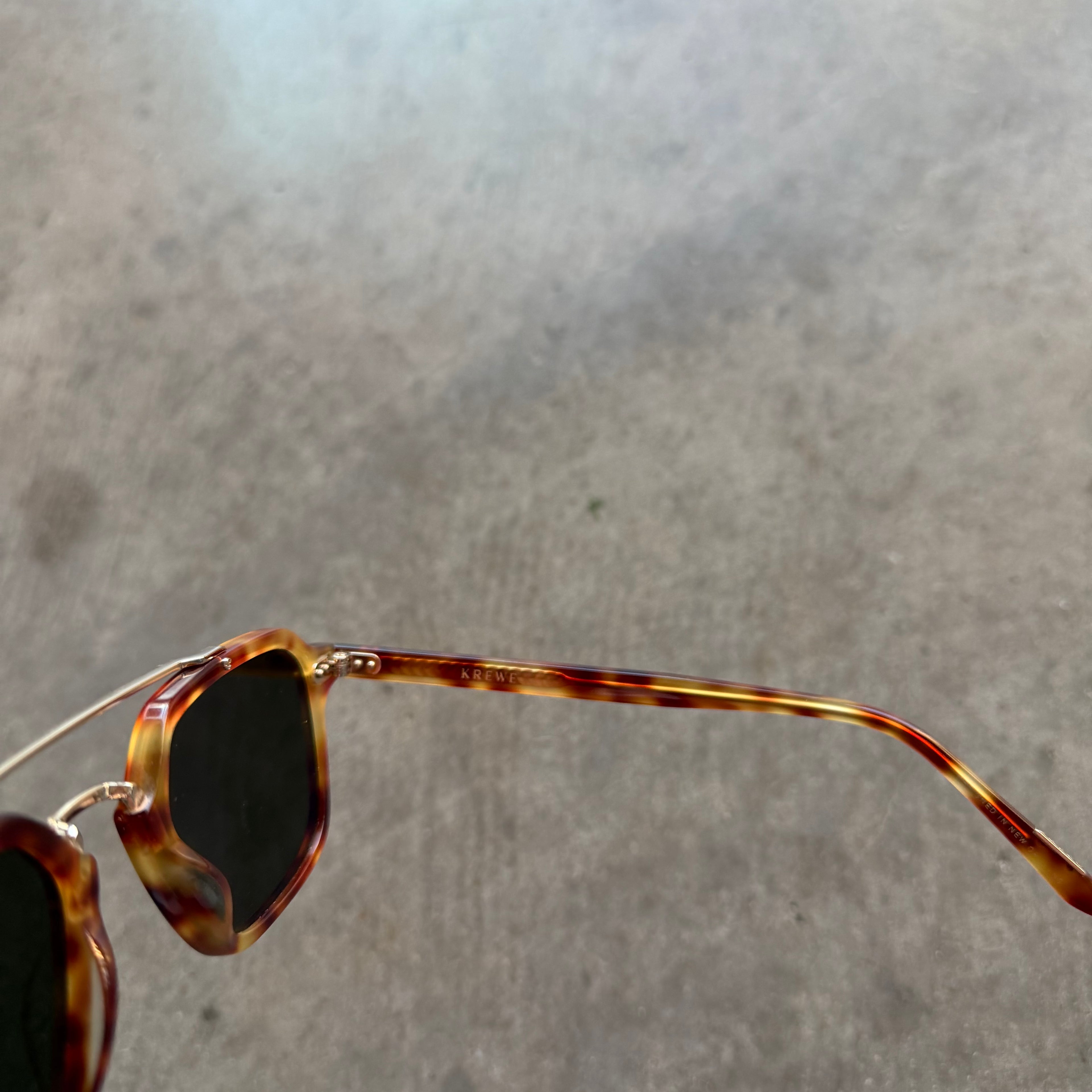 Krewe Colton Tortoise Shell Sunglasses