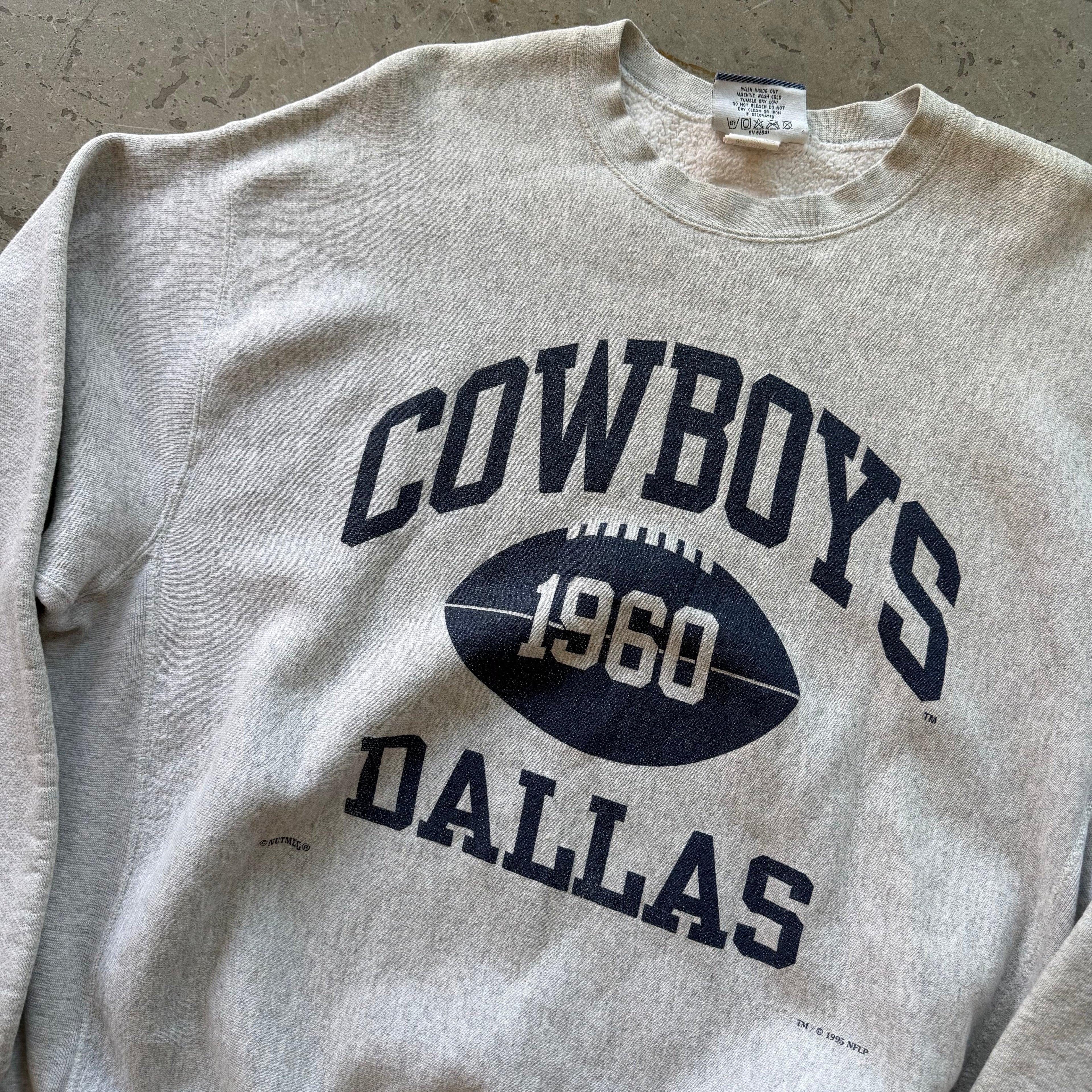 XL 95 Grey Dallas Cowboys Crewneck
