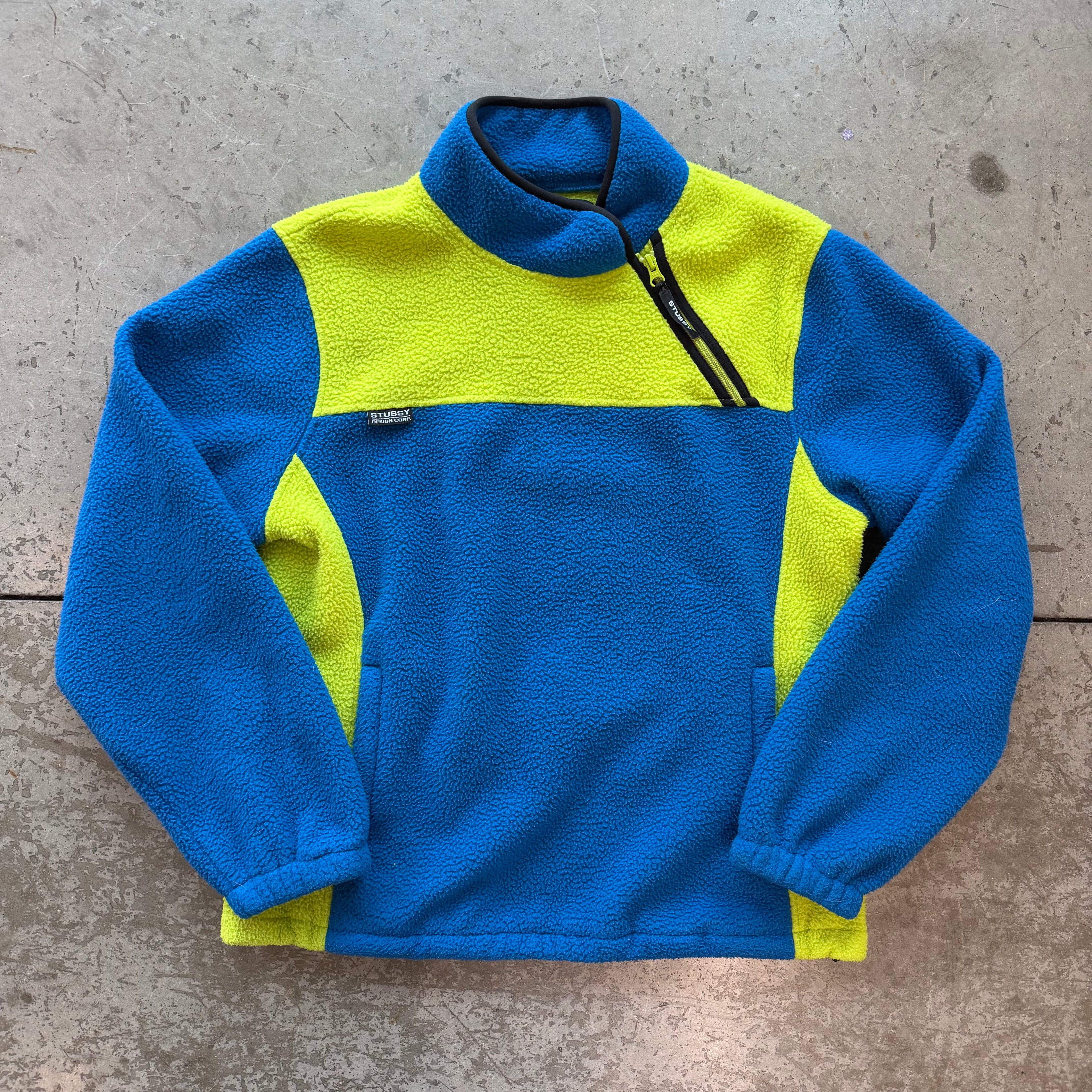 M Stussy Half Zip Fleece