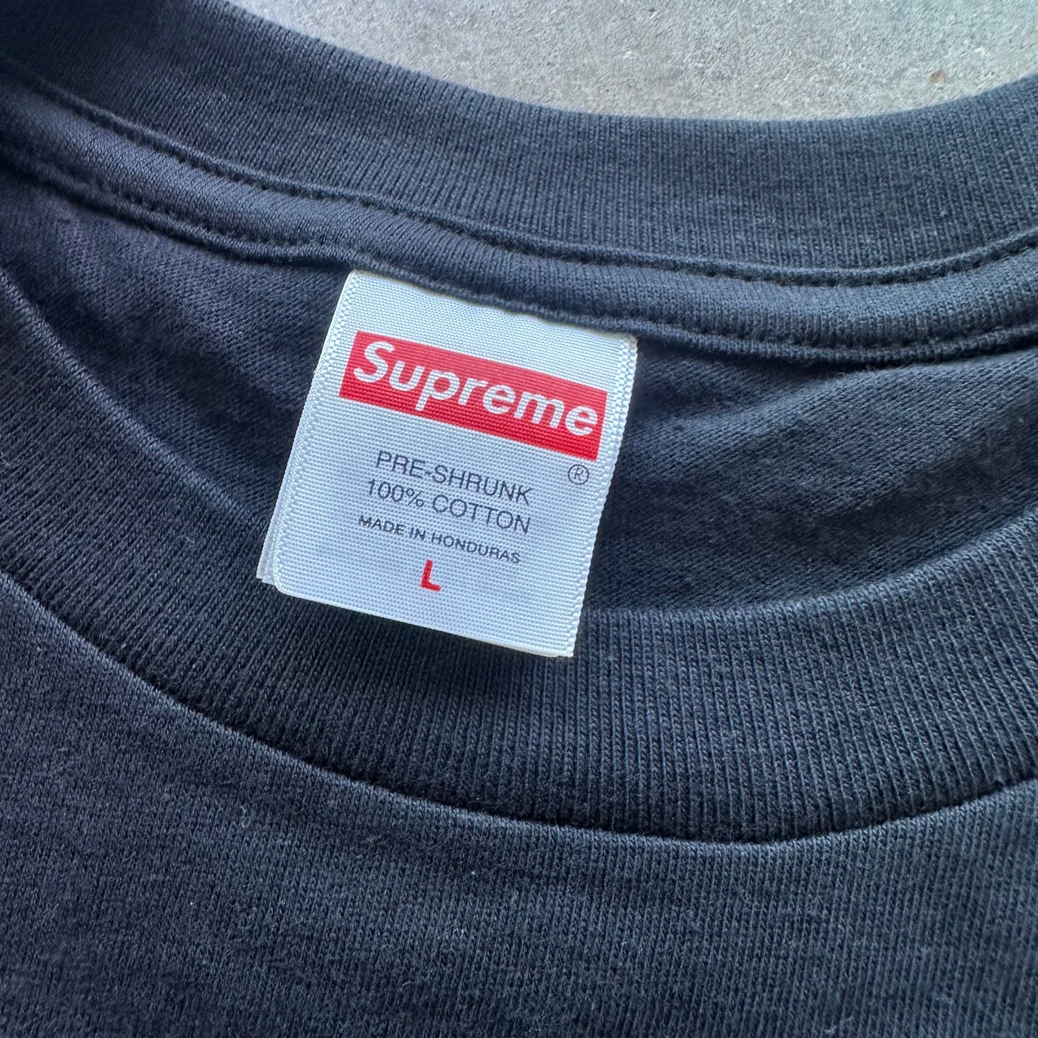 L Black Supreme Skull Tee