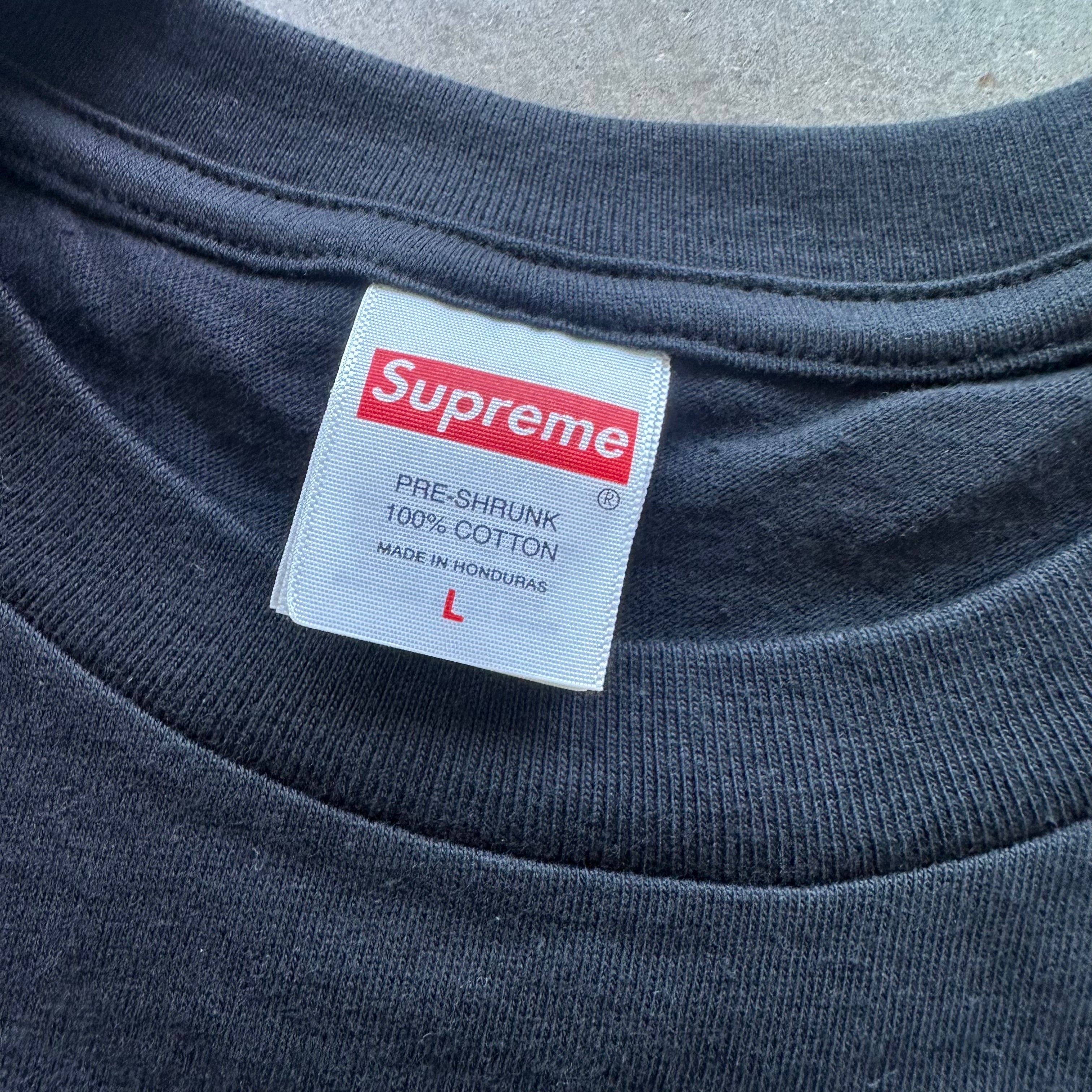 L Black Supreme Skull Tee