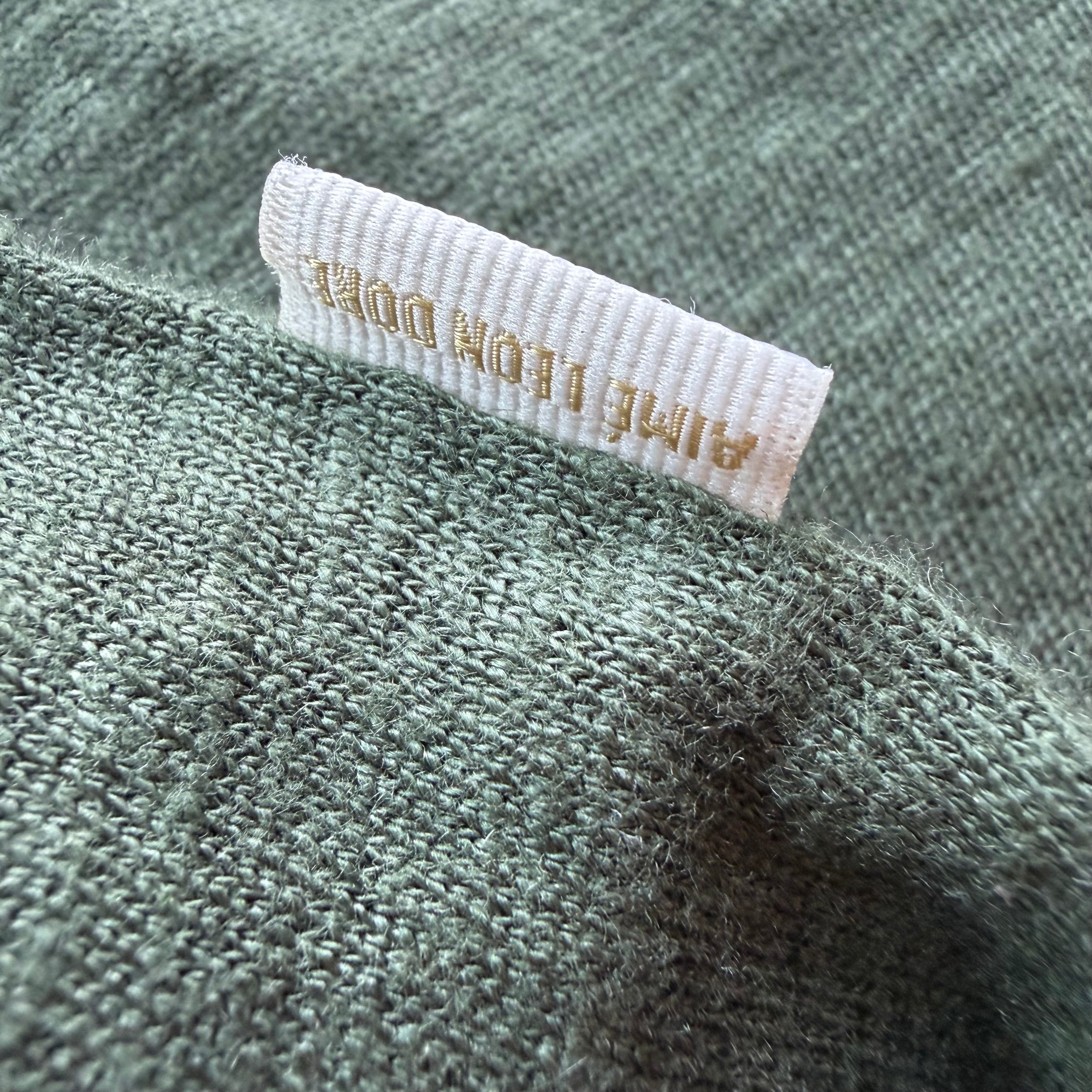 XL ALD Green Linen Tee