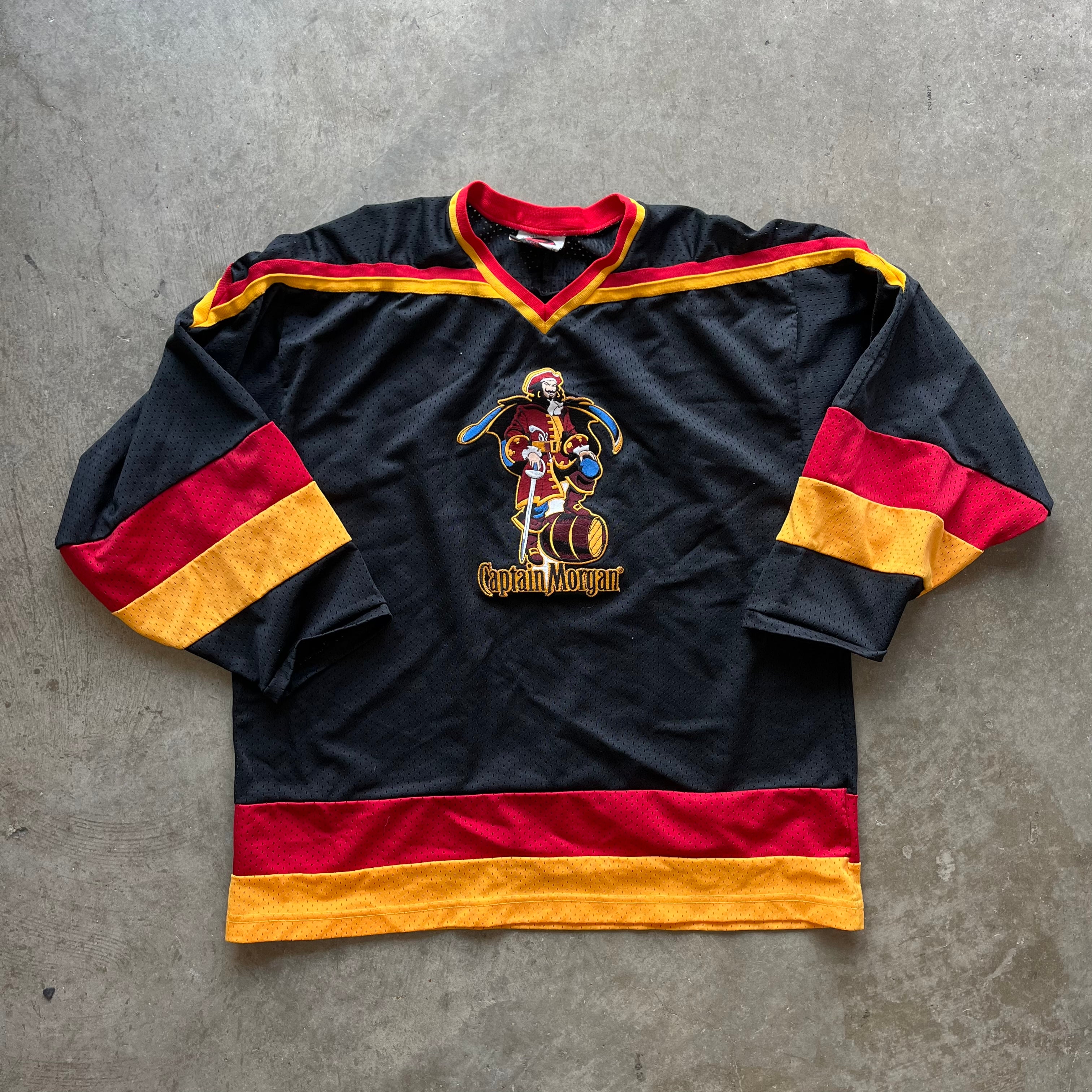 L 90s Captain Morgan Hockey Jersey