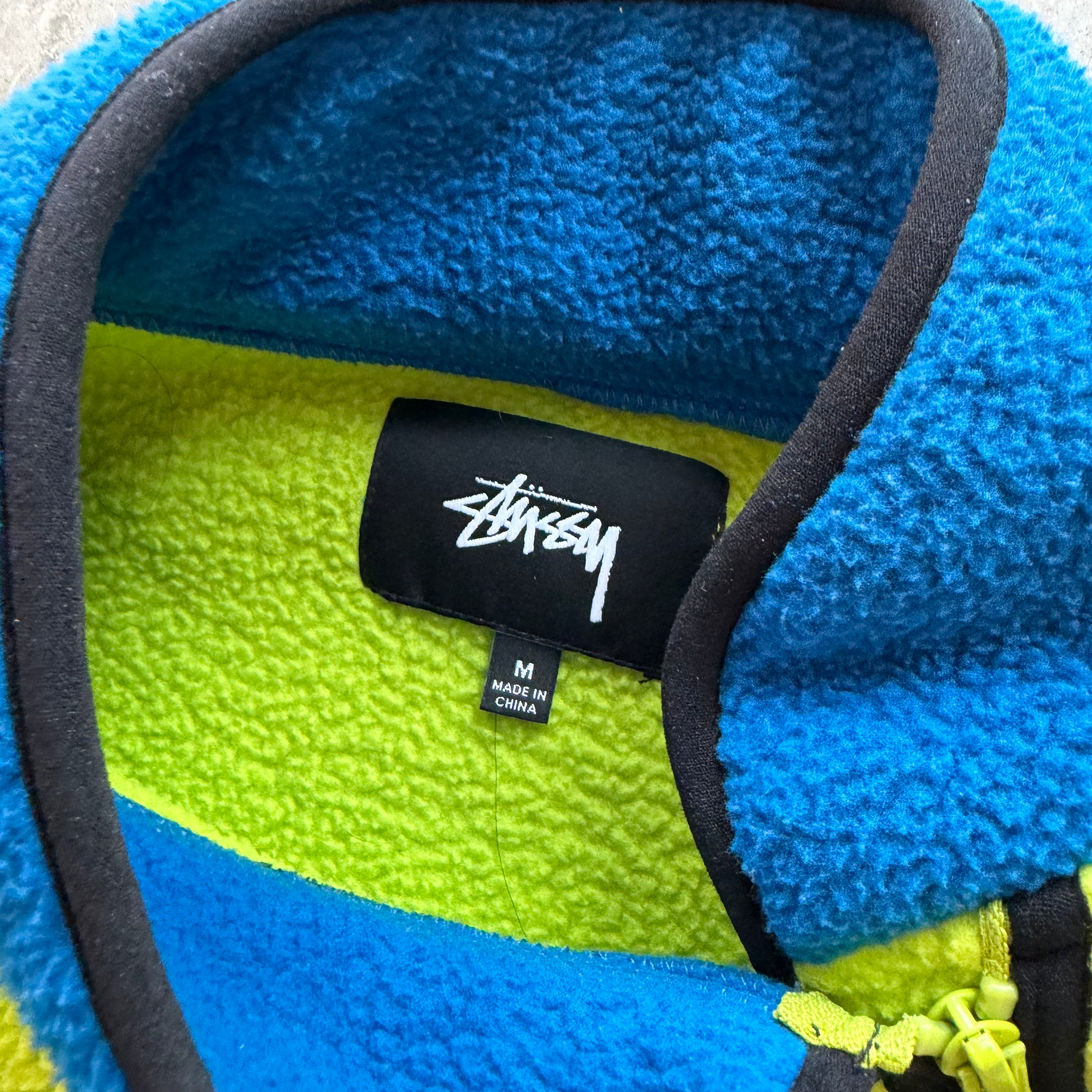 M Stussy Half Zip Fleece