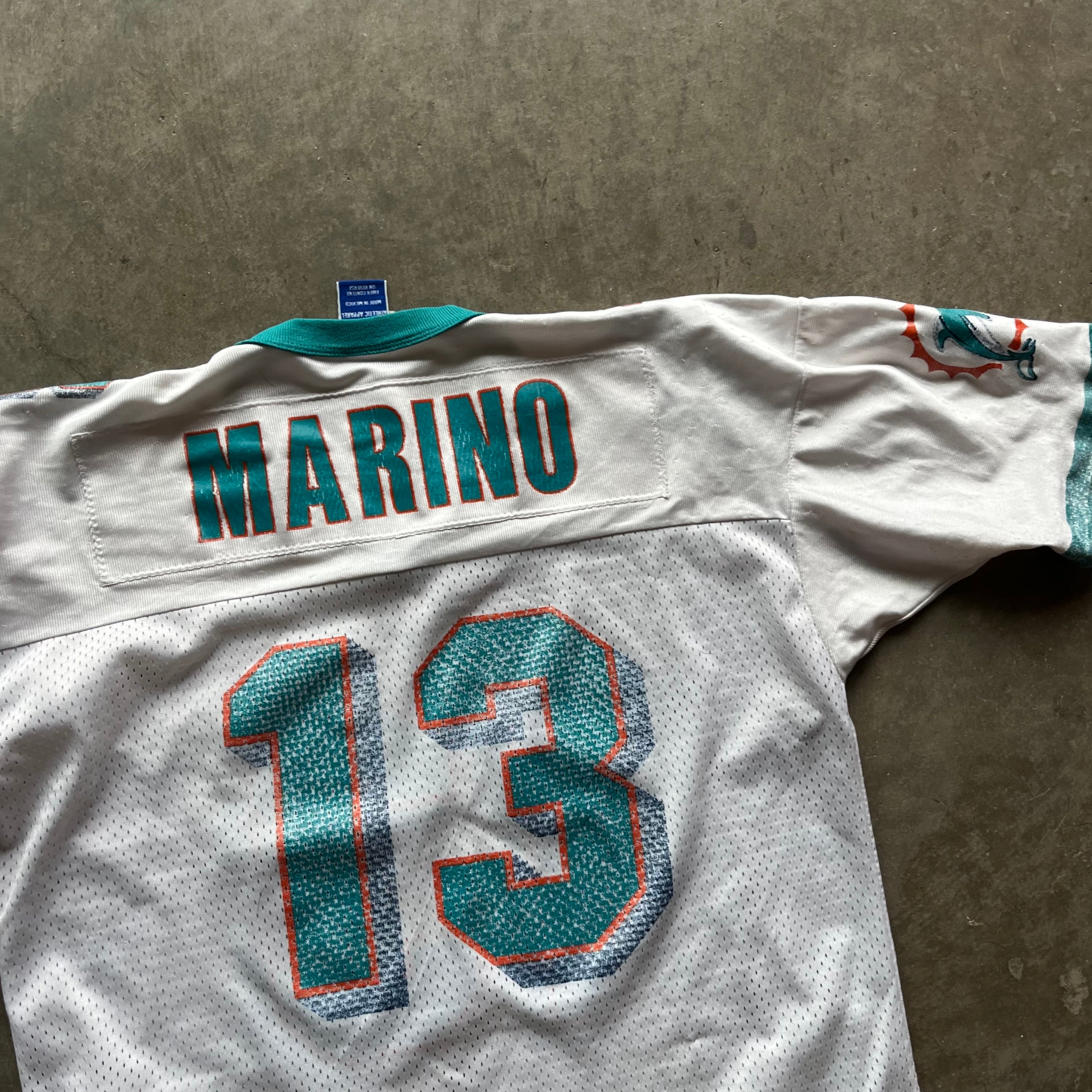 L 90s Marino Dolphins Jersey