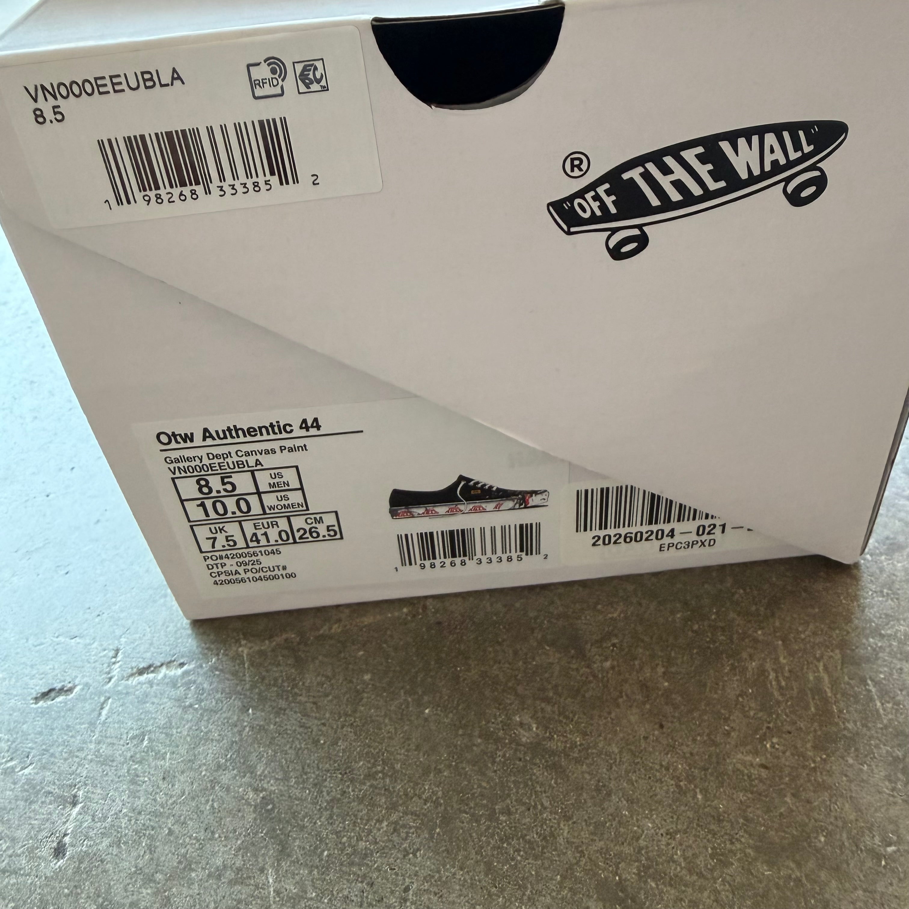 8.5 Vans Gallery Dept Art That Kills