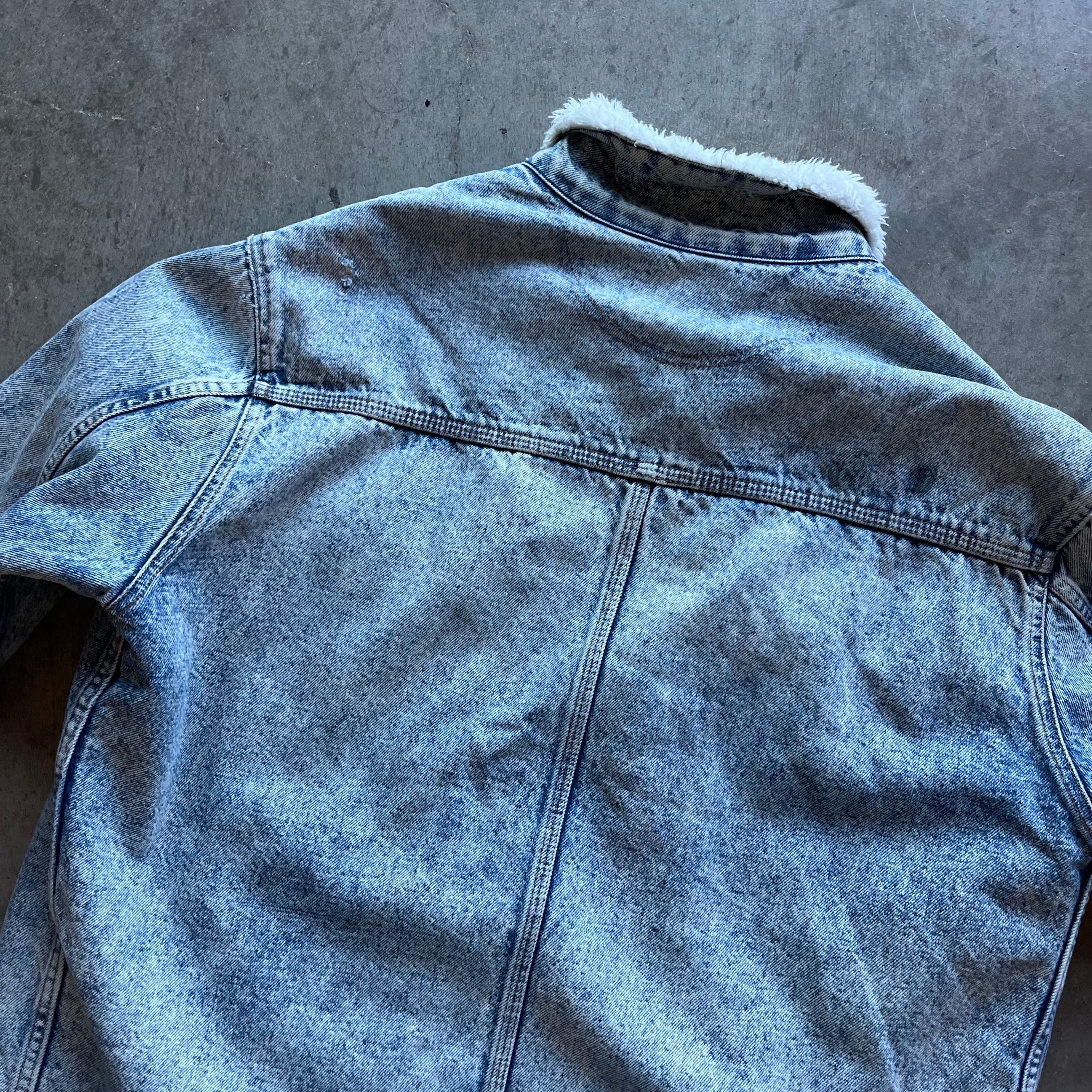 XL 80s Levis Sherpa Lined Denim Jacket