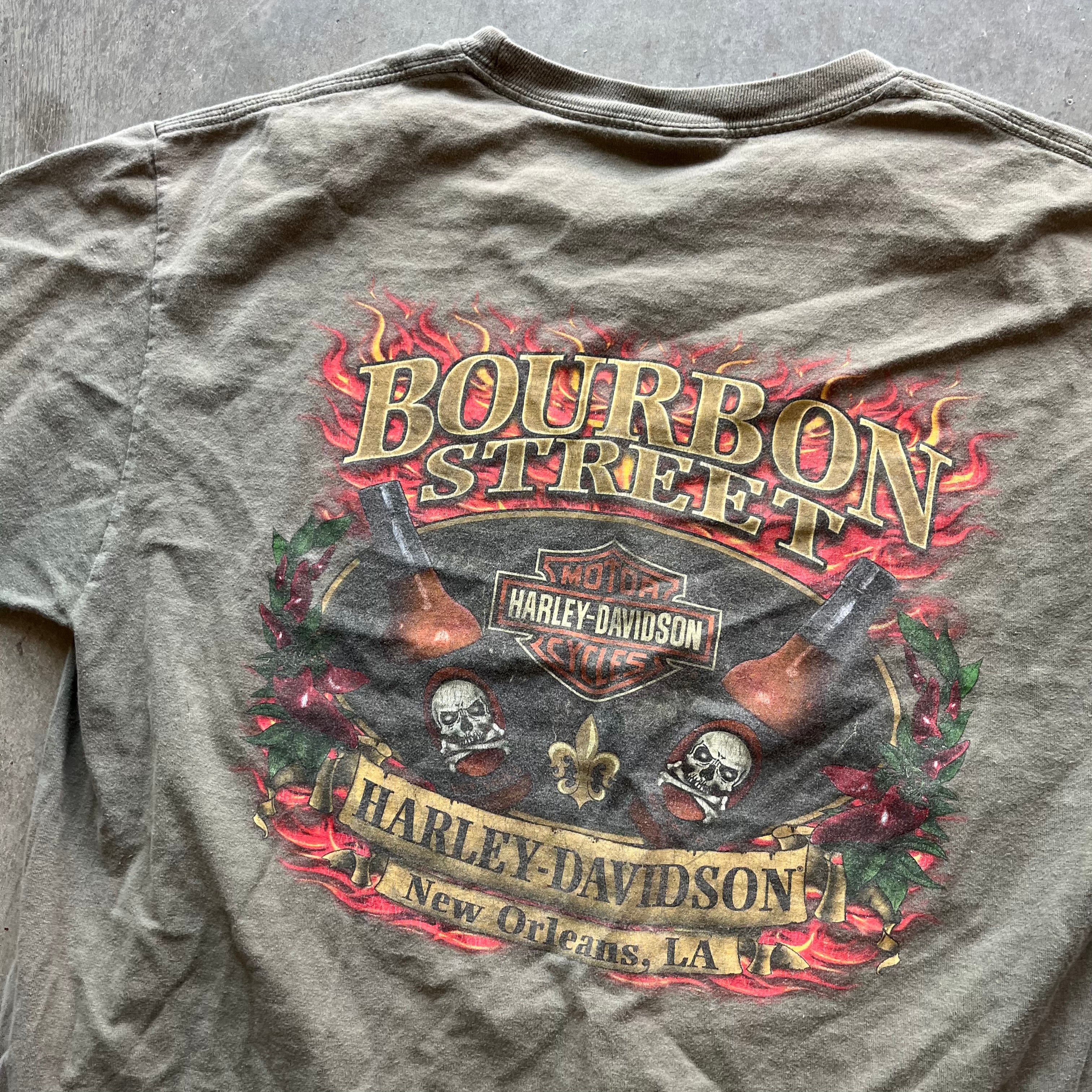 L 00s Burbon Street Harley tee