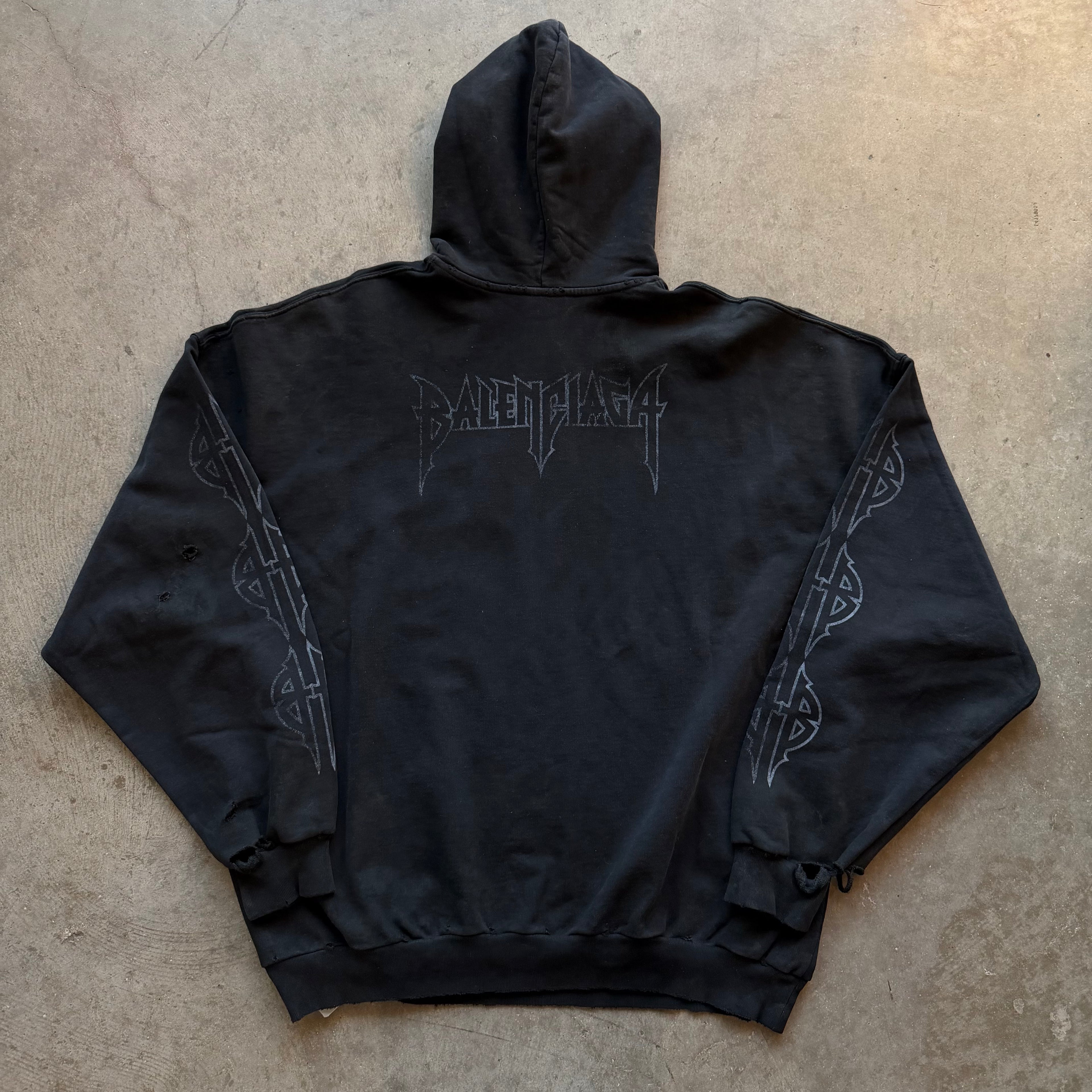 M Brand New Balenciaga Paris Moon Hoodie