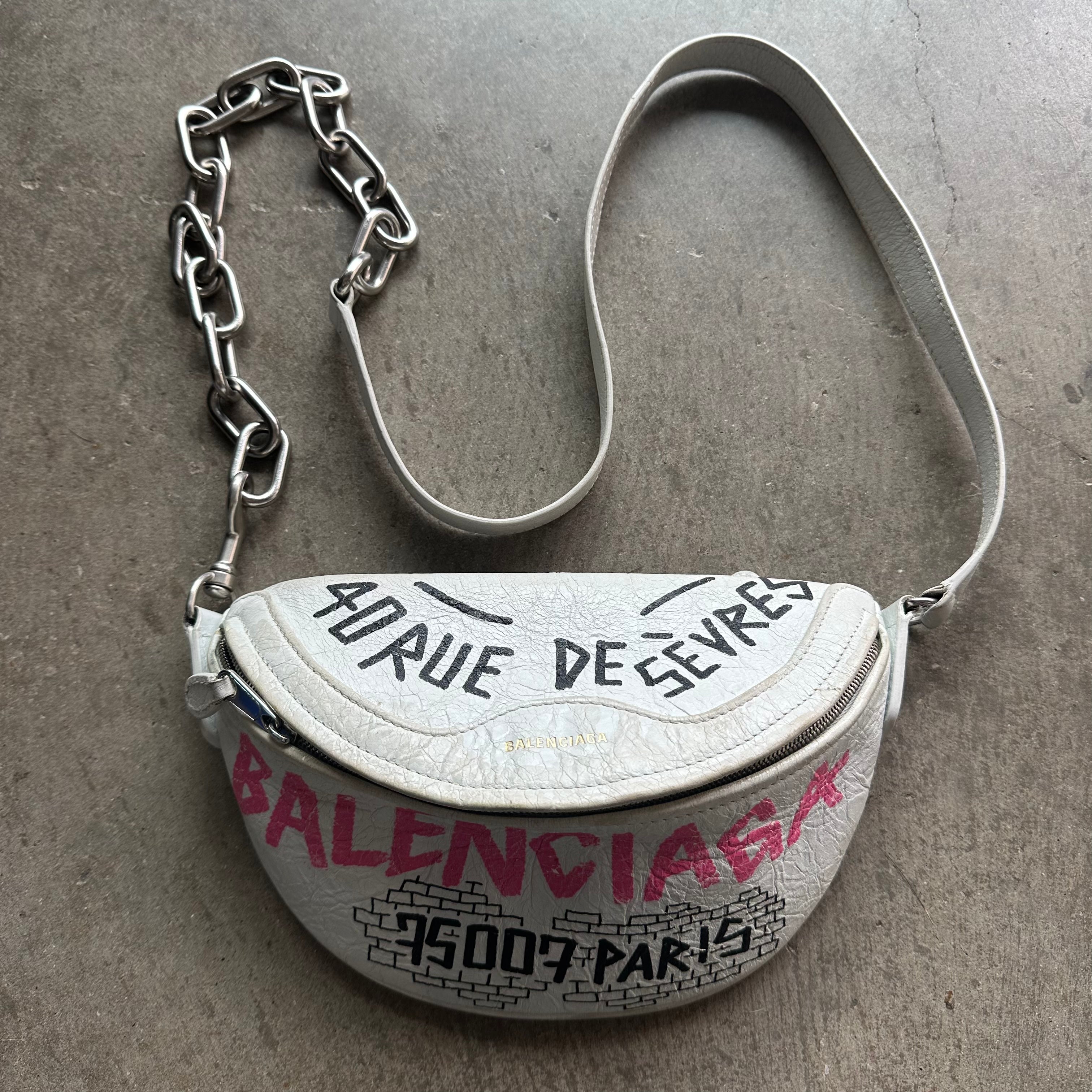 Balenciaga Souvenir Graffiti Belt Bag