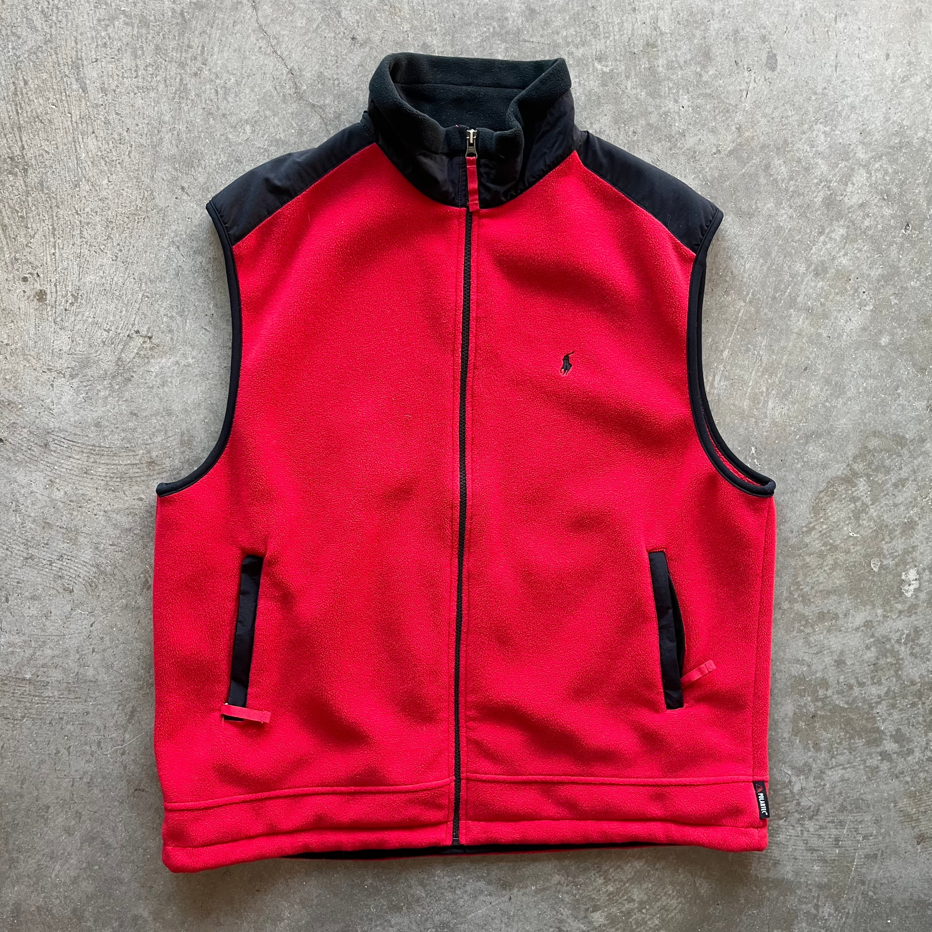 XL 00s Fleece Polo Vest